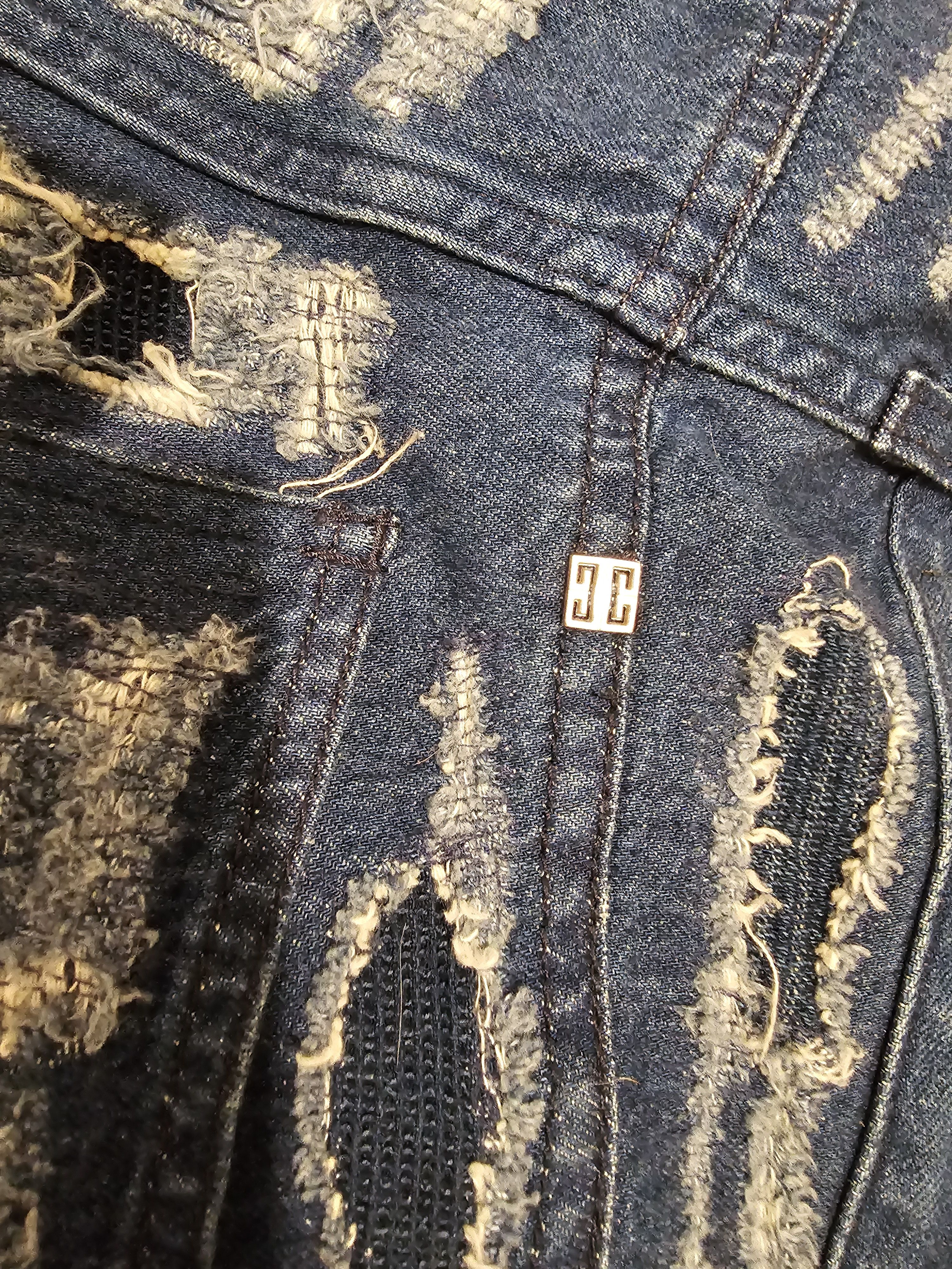 1017 ALYX 9SM × Ends Repair × Givenchy Givenchy Matthew Williams Distressed Boro Jeans AW22 ALYX Size US 32 / EU 48 - 11 Thumbnail