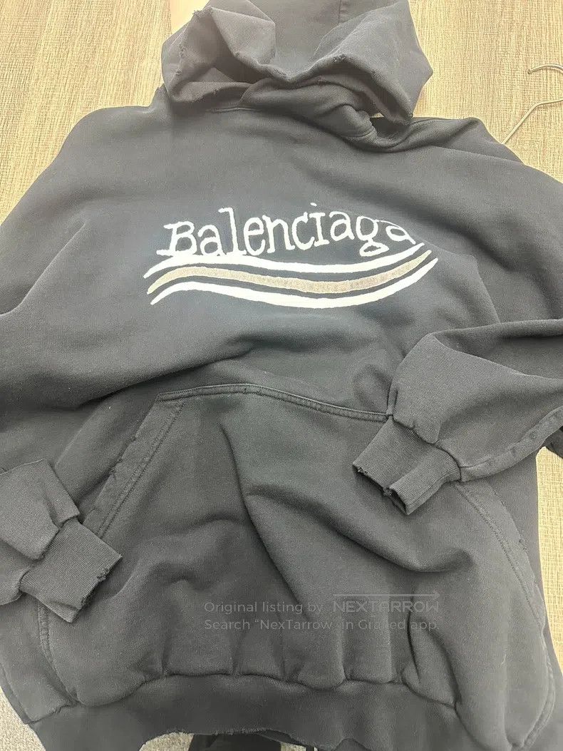 Balenciaga Balenciaga Coke Print Hooded Sweatshirt Size US S / EU 44-46 / 1 - 1 Thumbnail
