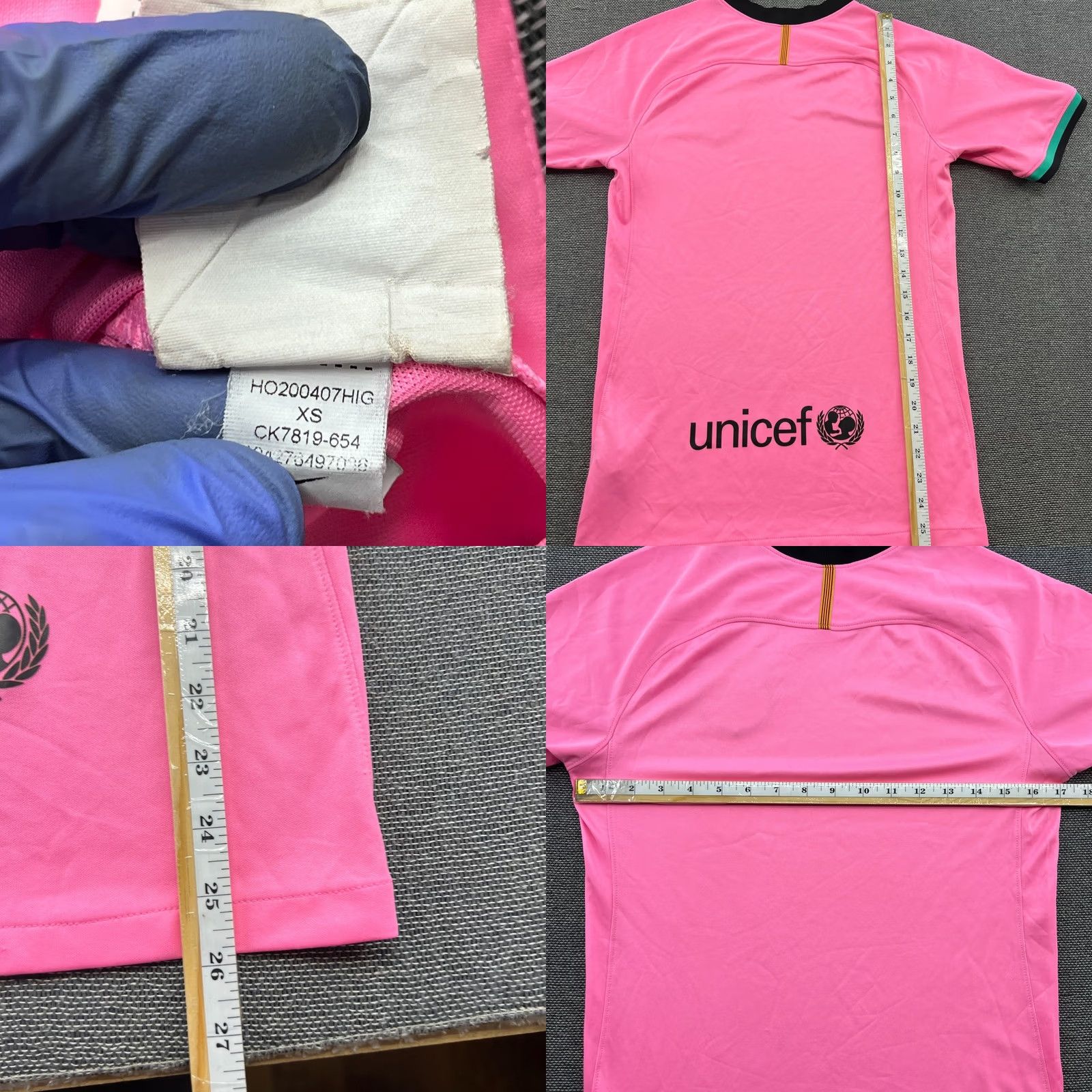 Nike Nike Barcelona 2020 2021 Third Football Jersey XS Mens Shirt Camiseta Soccer Pink Size US XS / EU 42 / 0 - 9 Thumbnail