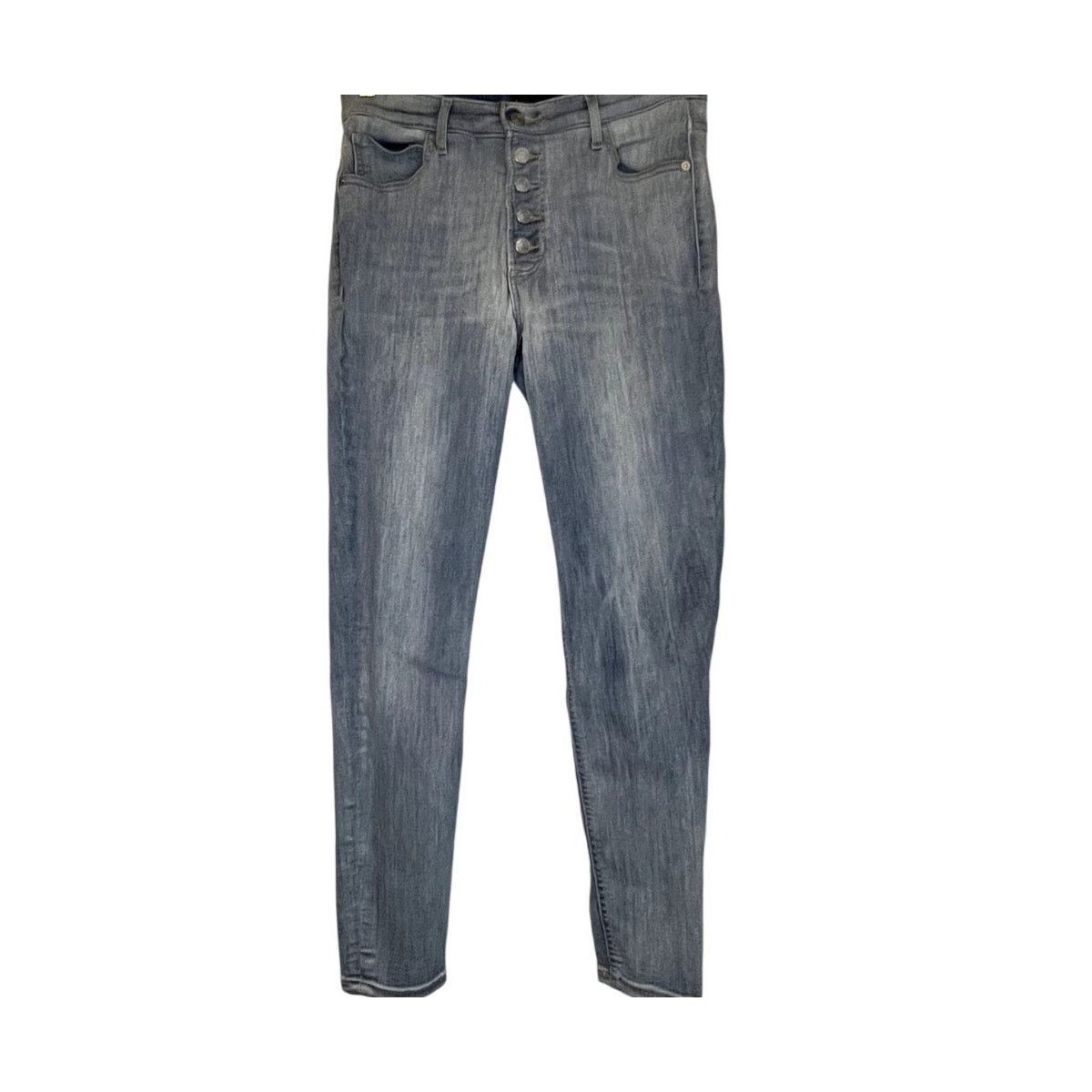 Express Express Button Fly Cropped Stretch Jeans Size 8 High Rise Size 30" / US 8 / IT 44 - 1 Thumbnail