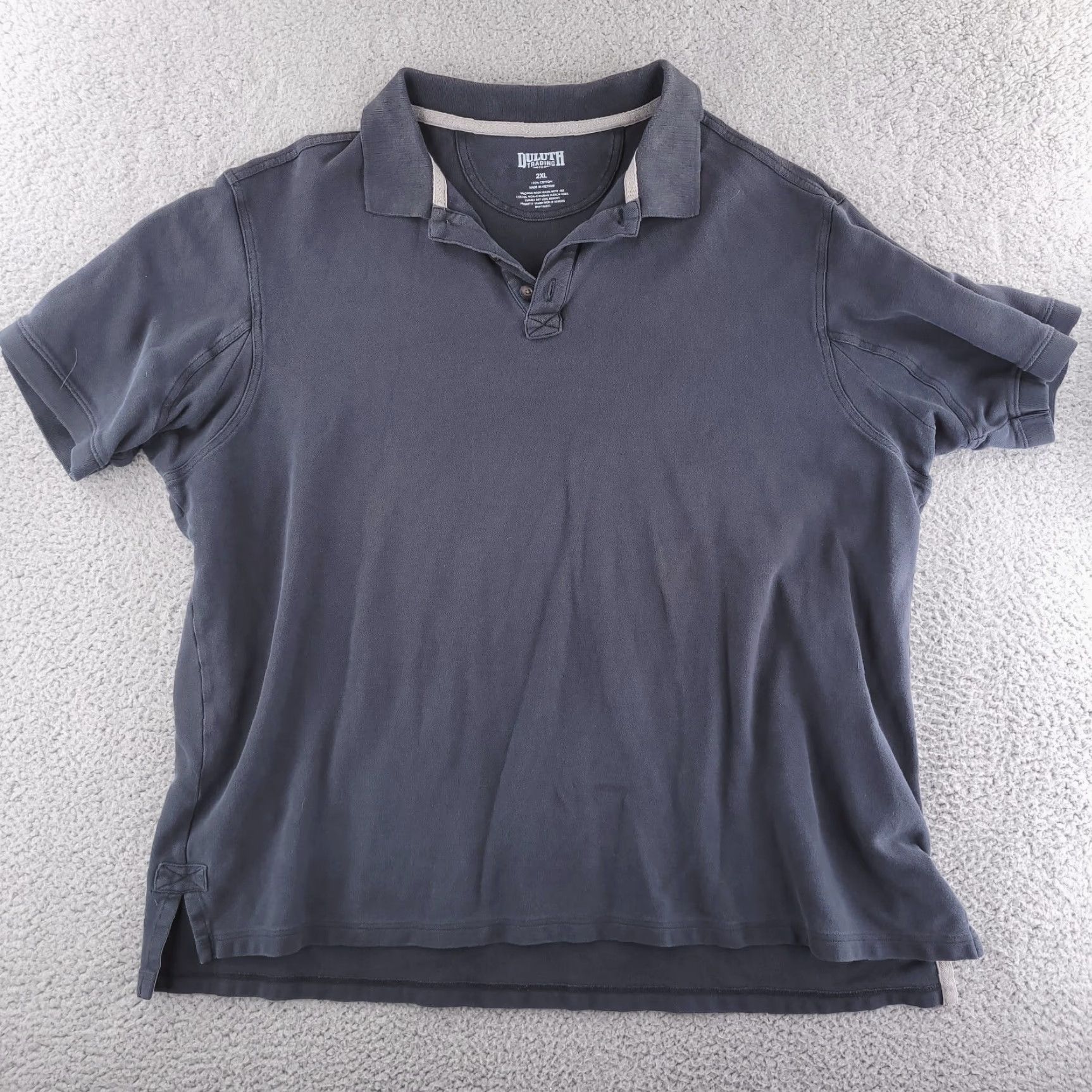CO Duluth Polo Shirt Mens 2XL Gray Short Sleeve Knit Casual Work Vintage No Size US XXL / EU 58 / 5 - 2 Thumbnail