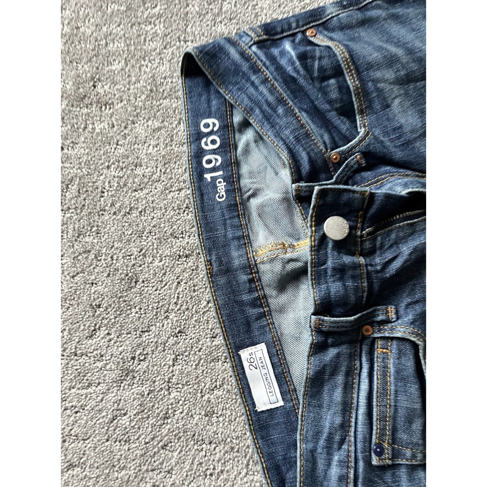 Gap Gap 1969 Legging Jean Womens 26S Blue Dark Wash Skinny Stretch Jeans Womens 26S Blue Dark Wash Skinny Stretch Size 26" / US 2 / IT 38 - 3 Thumbnail