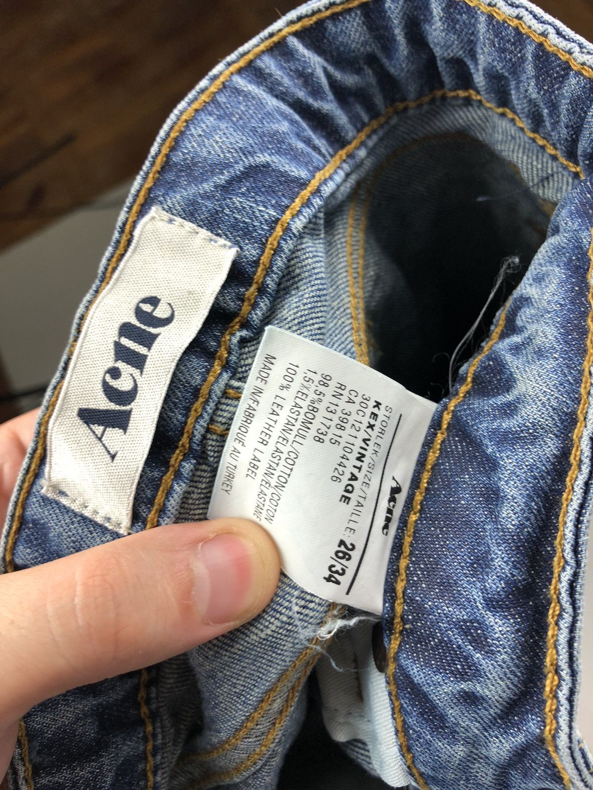 Acne Studios Acne Studios Blue Denim Jeans Pants size 26x34 Size 26" / US 2 / IT 38 - 9 Thumbnail