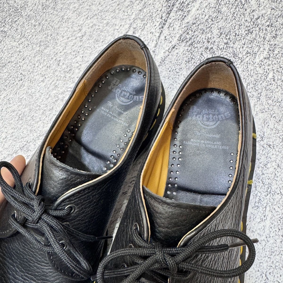 Dr. Martens Dr. Martens England Black Leather Derbies US9 UK8 EU42 27cm Size US 9 / EU 42 - 14 Thumbnail