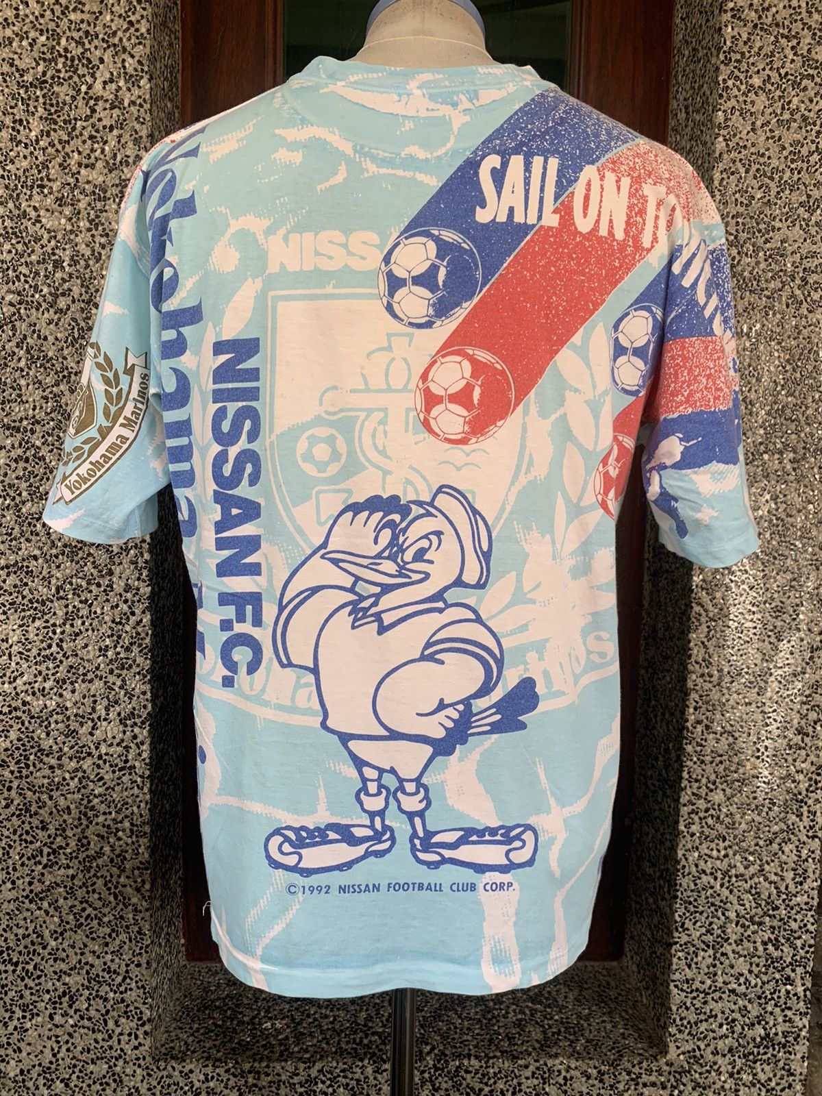 Japanese Brand × Vintage Vintage 90s Nissan FC Yokohama Marinos J League T shirt Size US M / EU 48-50 / 2 - 5 Thumbnail