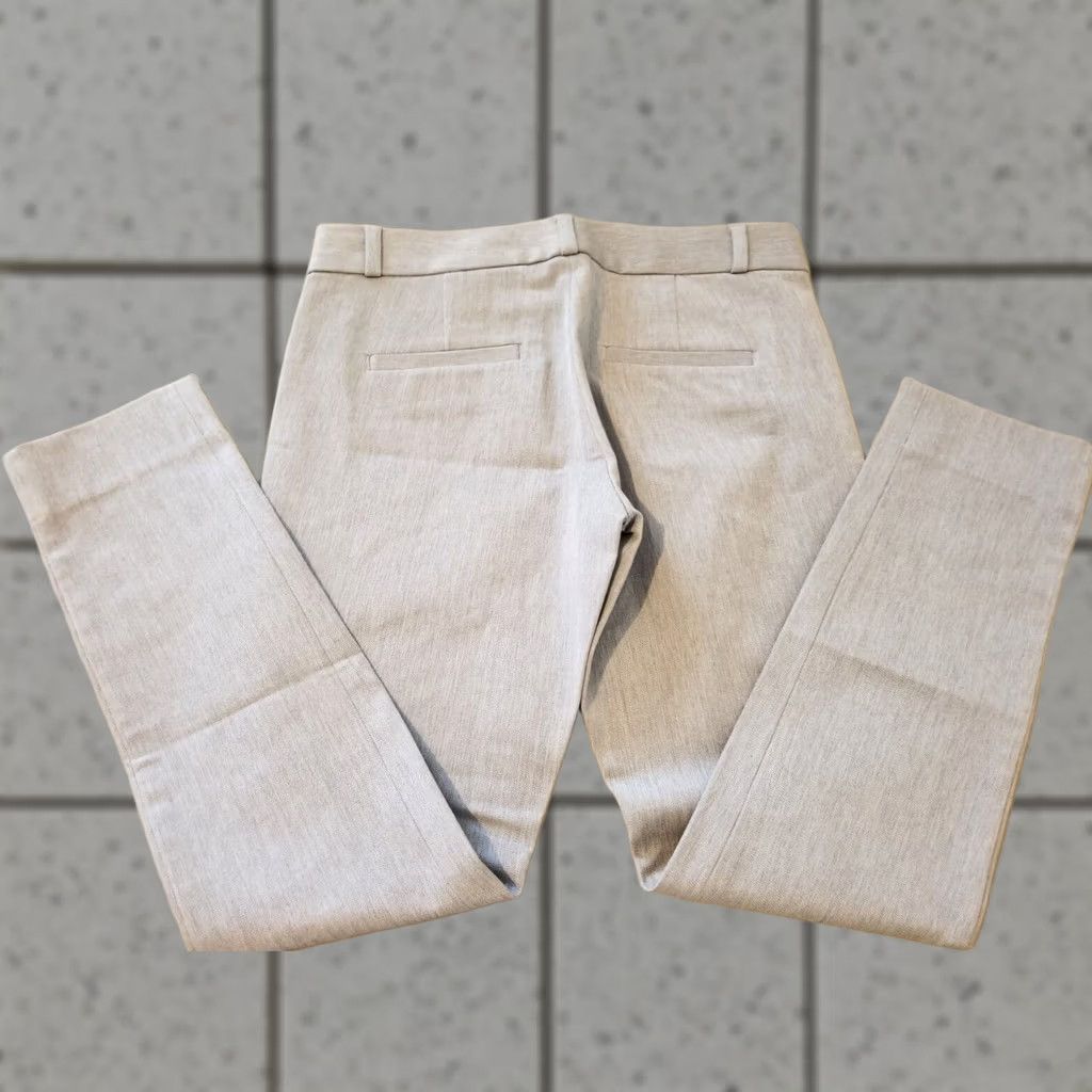 Banana Republic Womens Banana Republic Petite Gray Khaki Slack Trouser Stretch Size 24" / US 00 / IT 34 - 1 Thumbnail