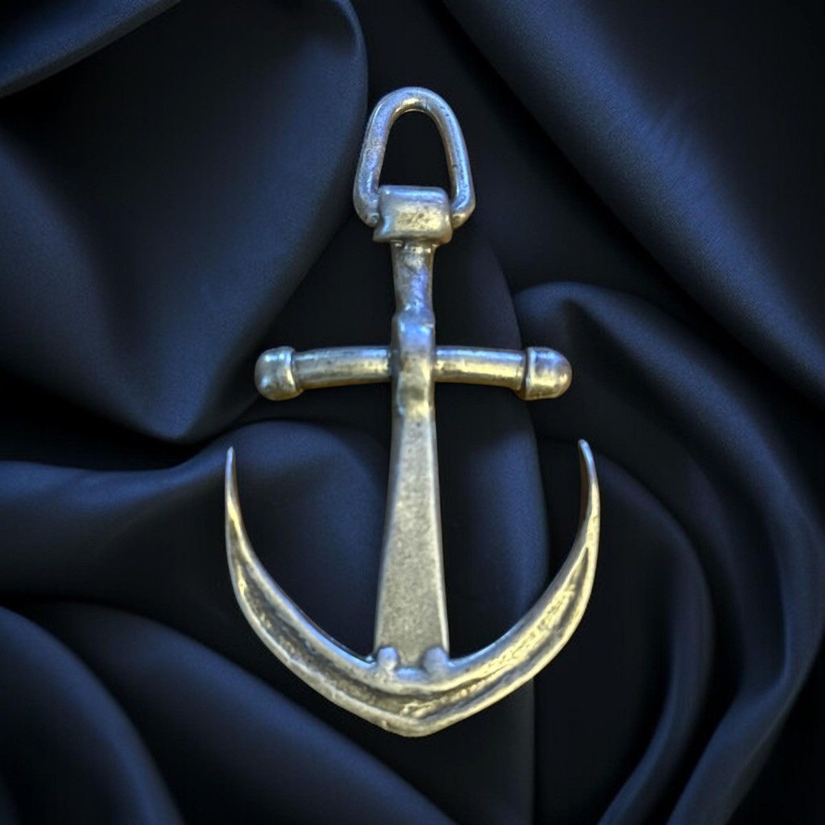 Vintage Vintage oversized pewter anchor brooch Size ONE SIZE - 1 Thumbnail