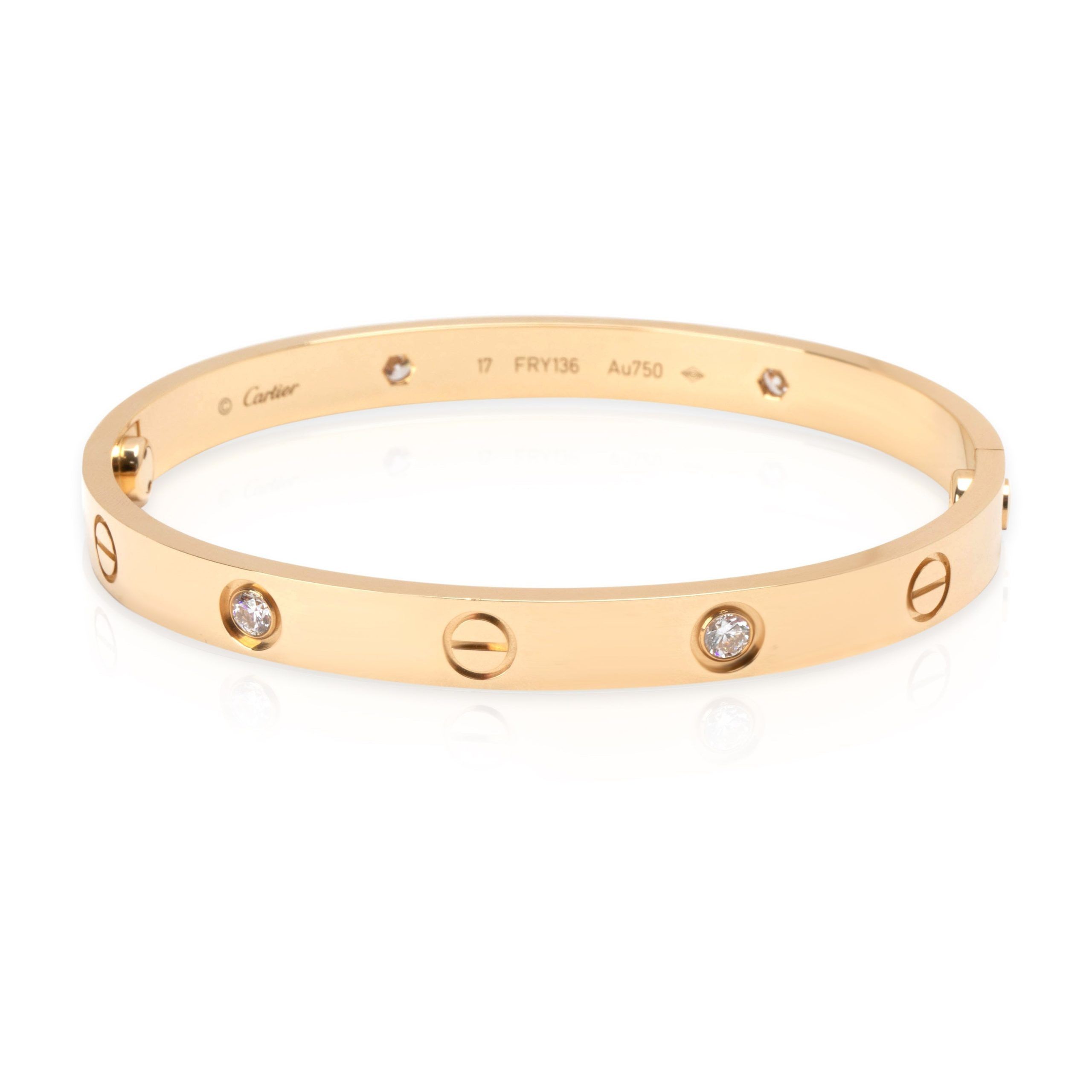 Cartier Love Diamond Bangle in 18K Yellow Gold 0.40 CTW