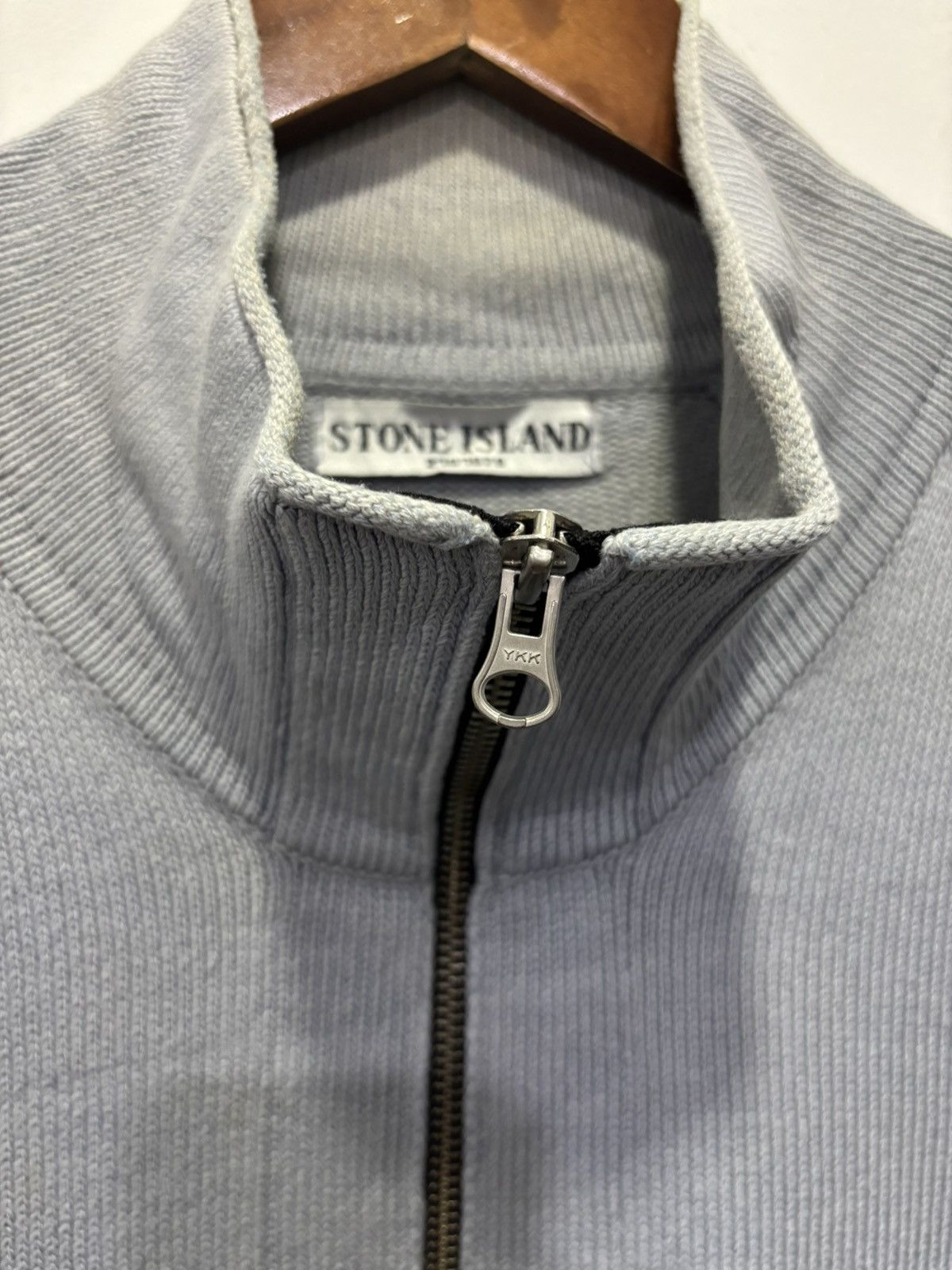 Stone Island Stone Island Full Zip Linen Knitted Sweater Size US L / EU 52-54 / 3 - 6 Thumbnail