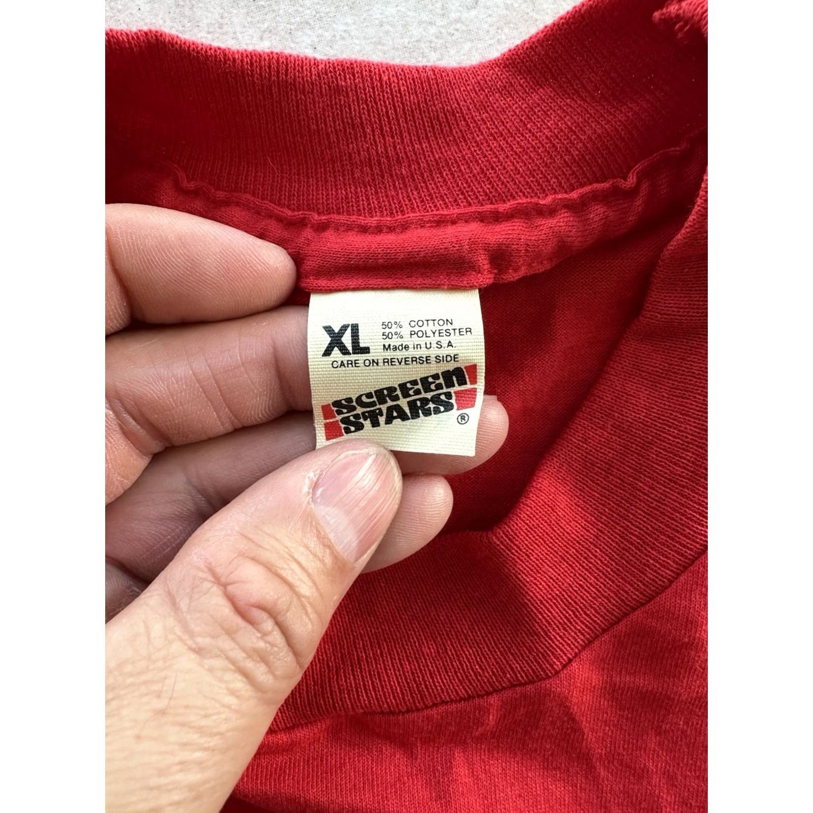 Vintage VINTAGE 90s Single Stitch Coca Cola Graphic Tee XL Red Men T-Shirt Spring Fest 93’ New York Tech Shirt Size ONE SIZE - 3 Thumbnail