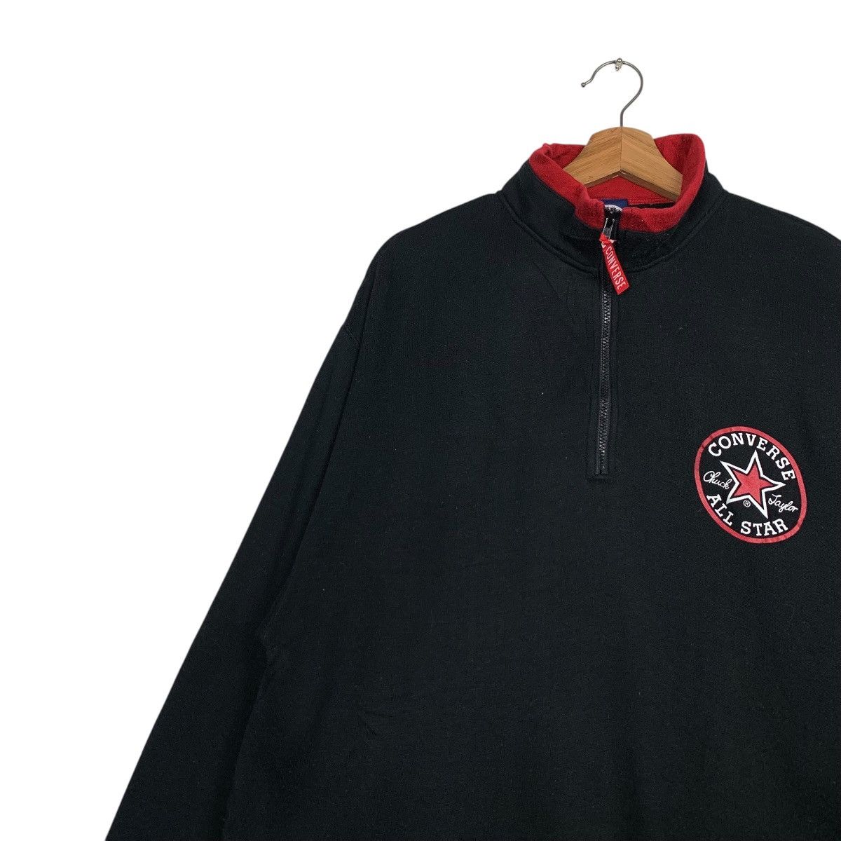 Converse CONVERSE Half Zip Turtleneck Pullover Sweater #2206-C97 Size US M / EU 48-50 / 2 - 6 Thumbnail