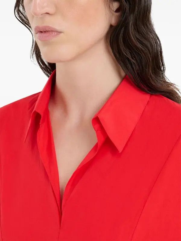 Marni o1w1db10426 Cotton Midi Dress in Red Size S / US 4 / IT 40 - 5 Thumbnail