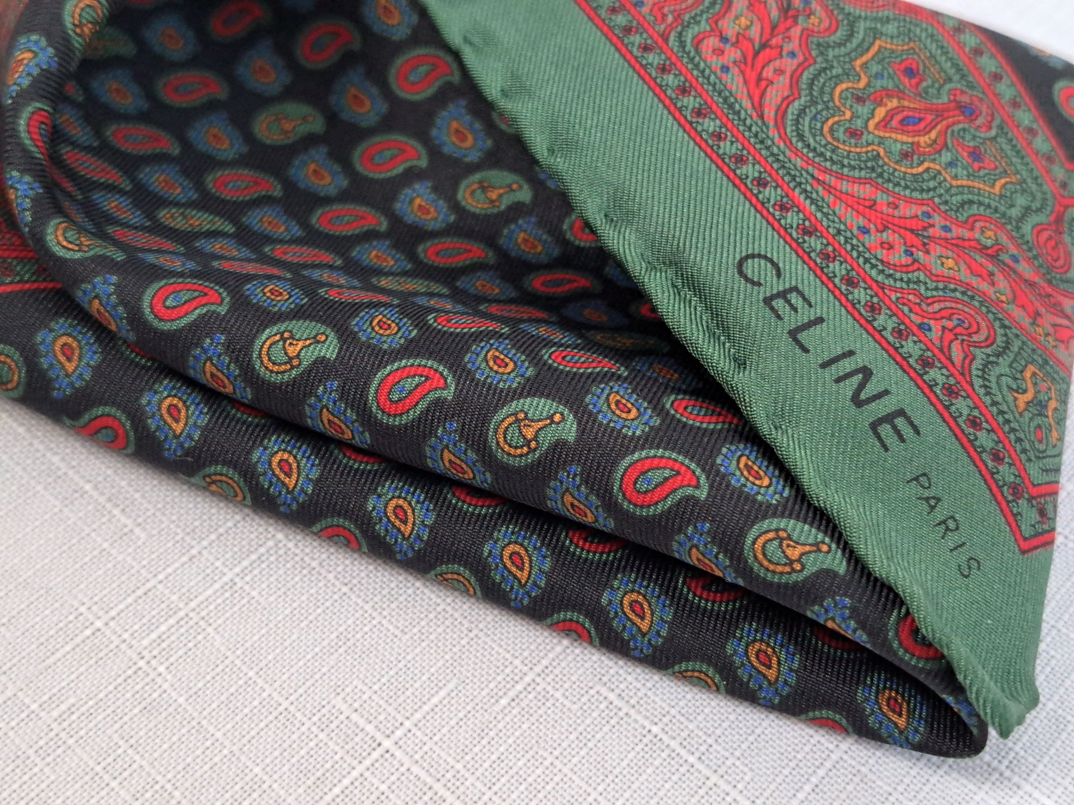 Celine Vintage Celine Paris silk Handkerchief/Pocket Square. Size ONE SIZE - 6 Thumbnail