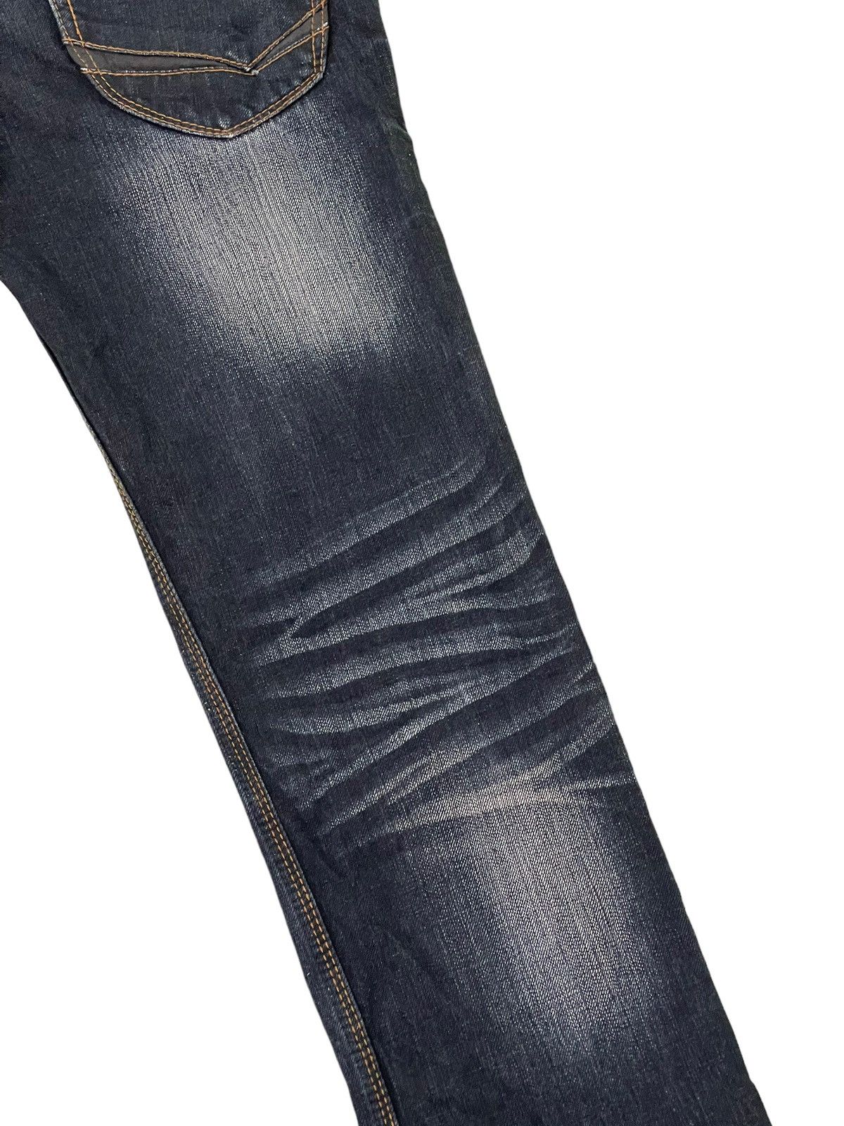 Japanese Brand Slim Jeans Nicole Club Distress Faded Low Rise Denim 7🟦5 Size US 32 / EU 48 - 17 Thumbnail