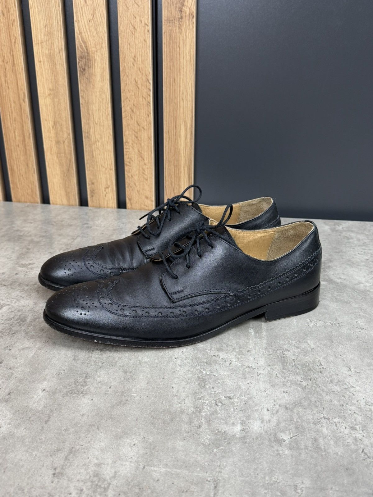 John Galliano John Galliano Black Brogue Derby Shoes EU 44 Size US 11 / EU 44 - 3 Thumbnail