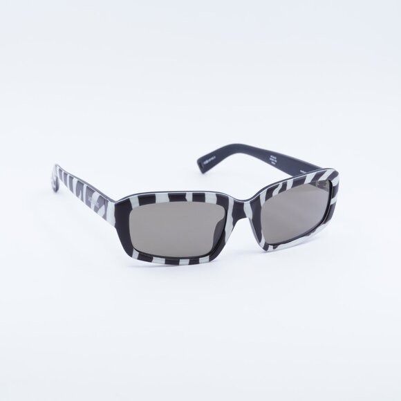 Jacquemus MARINO JAC/64 C5 Sunglasses Black and White Zebra Sunglasses