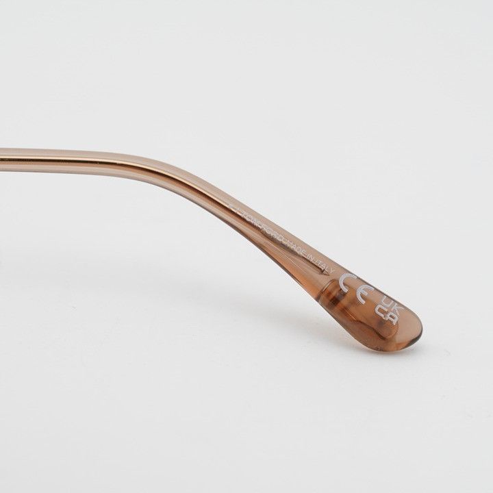 Tom Ford Tom Ford FT5687-B 045 Eyeglasses Shiny Light Brown 56mm Size ONE SIZE - 7 Thumbnail