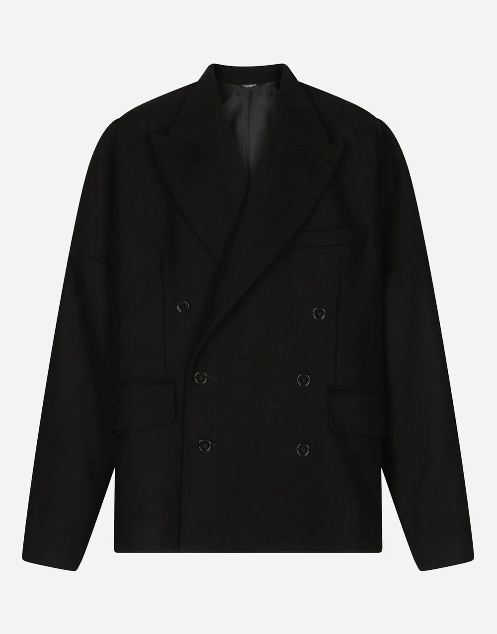 Dolce & Gabbana o1y0125 Double-Breasted Coat in Black Size US L / EU 52-54 / 3 - 1 Thumbnail