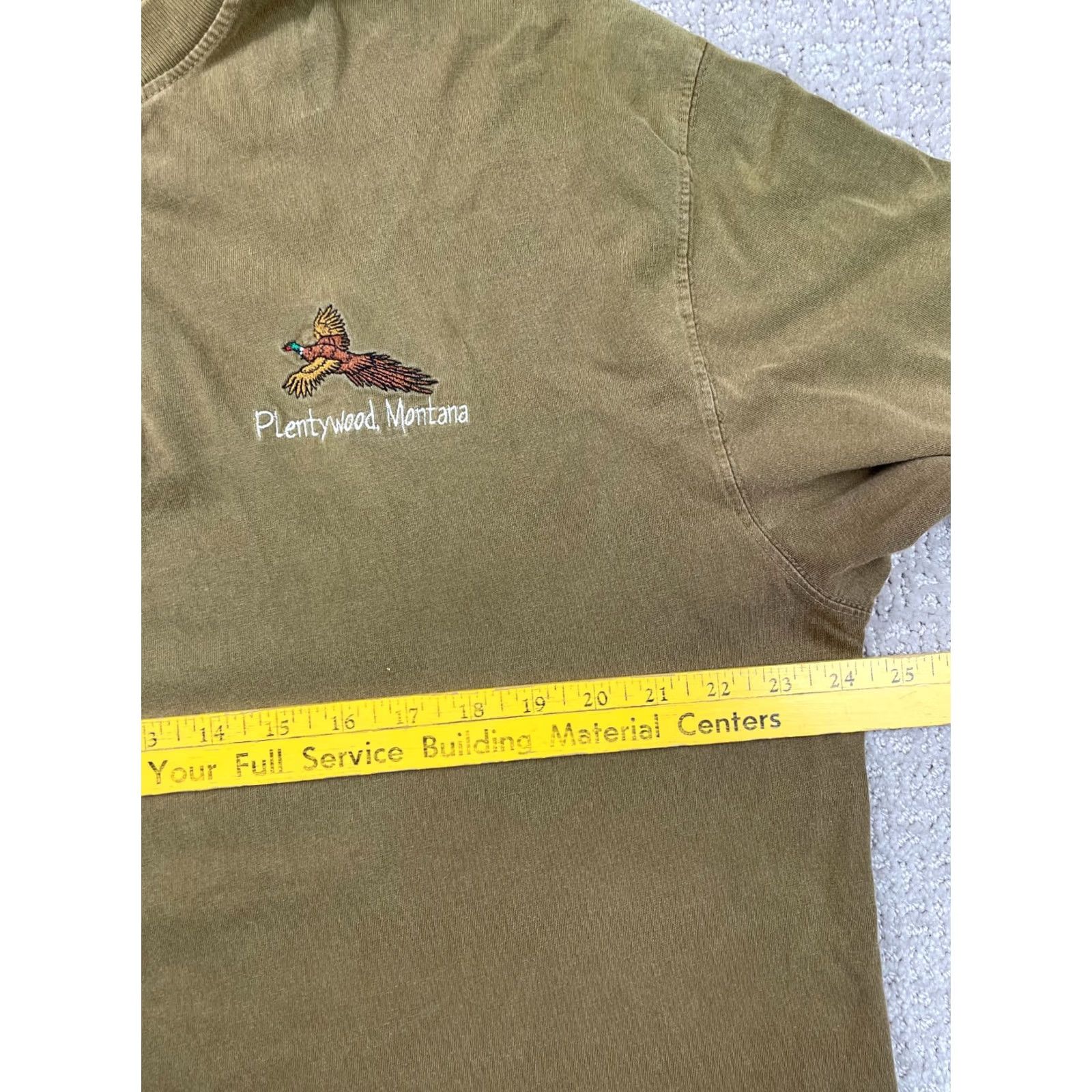 Vintage VINTAGE Woolrich Shirt Mens Large Olive Green Henley Long Sleeve Pullover 90s Button-Up Pocketed Cotton Regular 90s Theme Women? Mens Size US L / EU 52-54 / 3 - 3 Thumbnail
