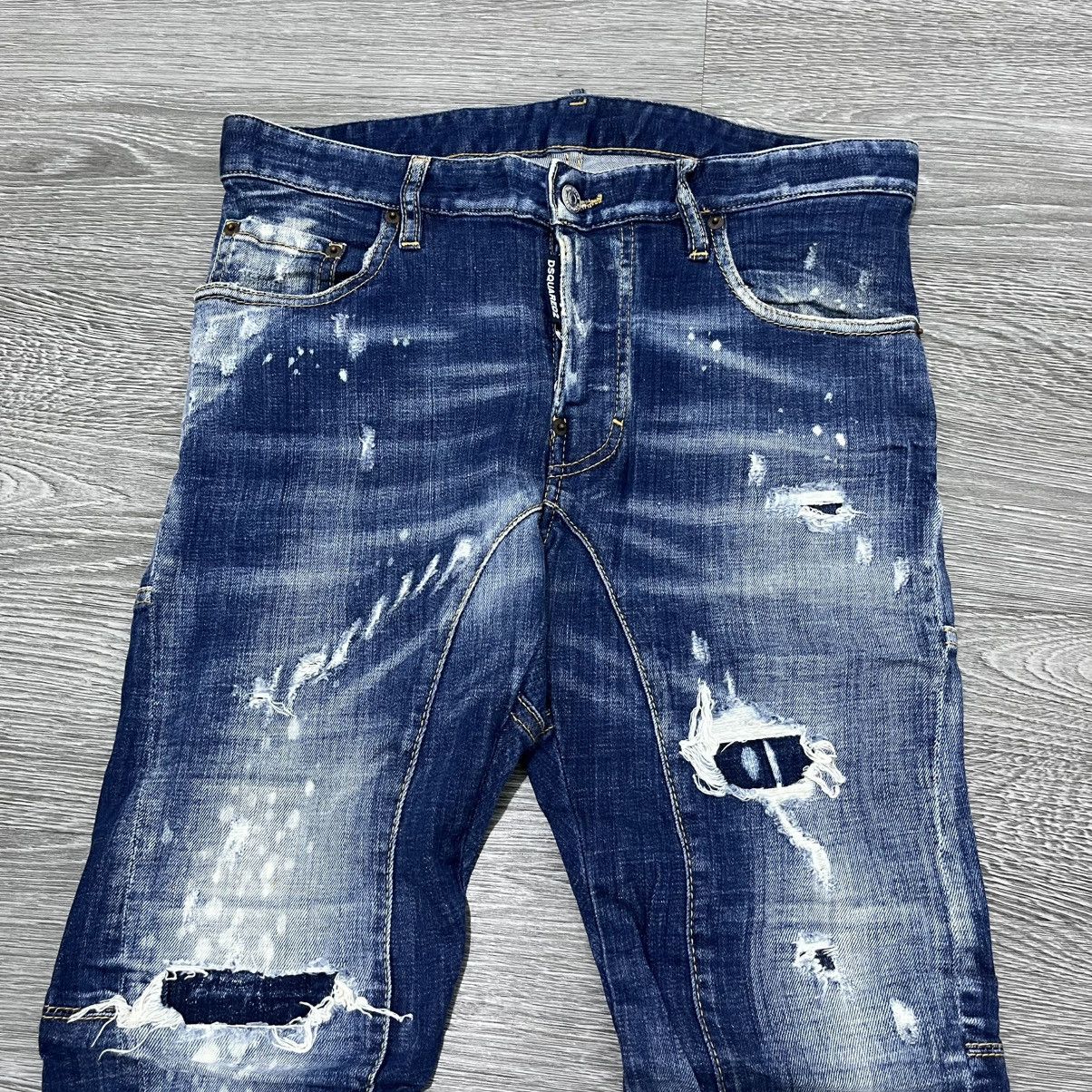 Dsquared2 VINTAGE Dsquared2 Distressed Ripped Denim Pant Stretch Size US 31 - 2 Thumbnail