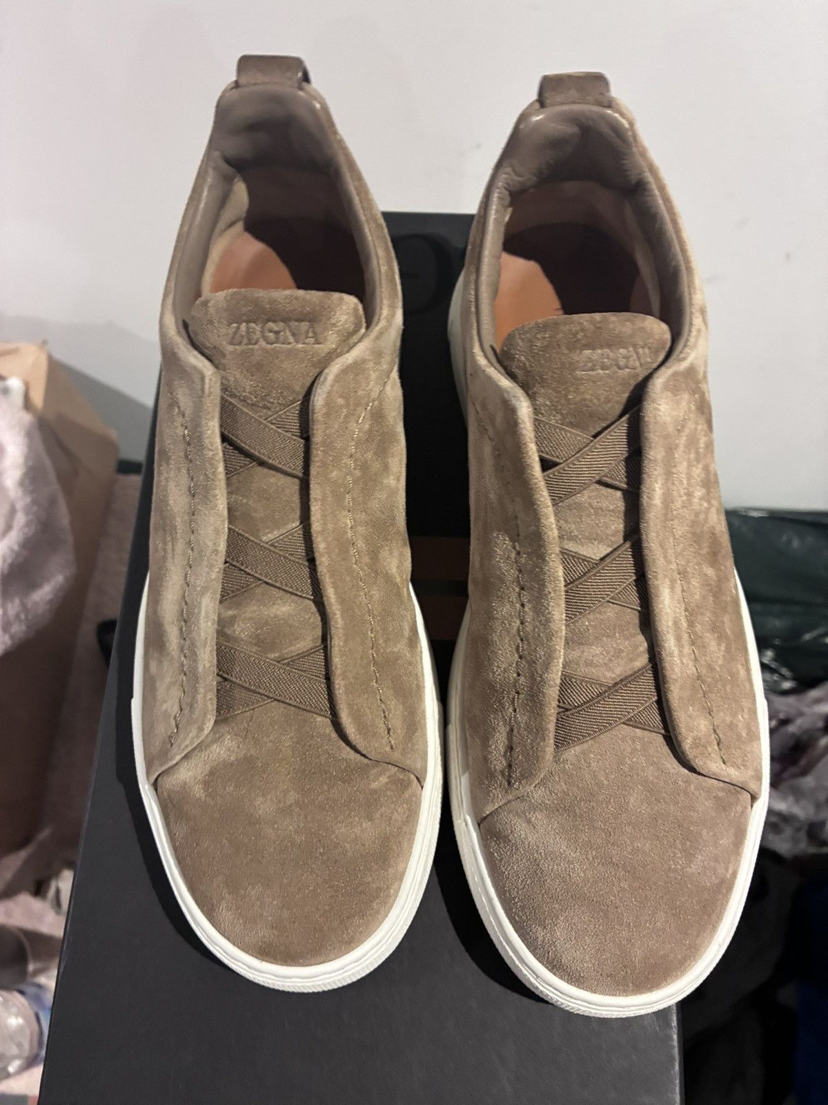 Ermenegildo Zegna Zegna brown triple stitch uk 7 eu 41 Size US 8 / EU 41 - 2 Thumbnail