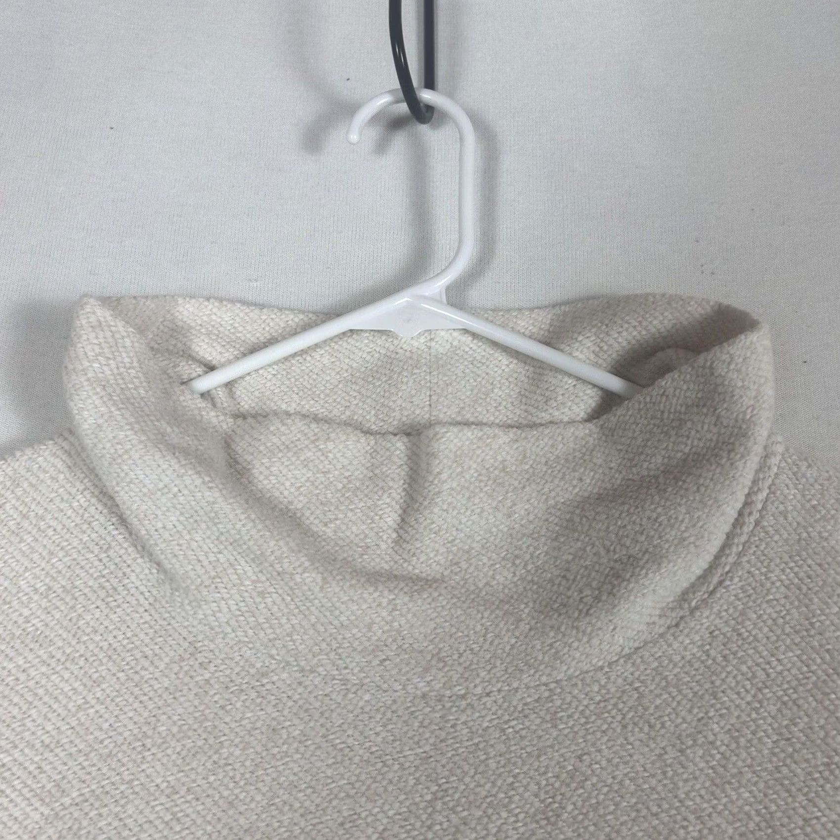 J.Crew J.Crew Mercantile Womens Long Sleeve Knit Sweater XS White Mock Neck Pullover Casual Knit Size XS / US 0-2 / IT 36-38 - 2 Thumbnail