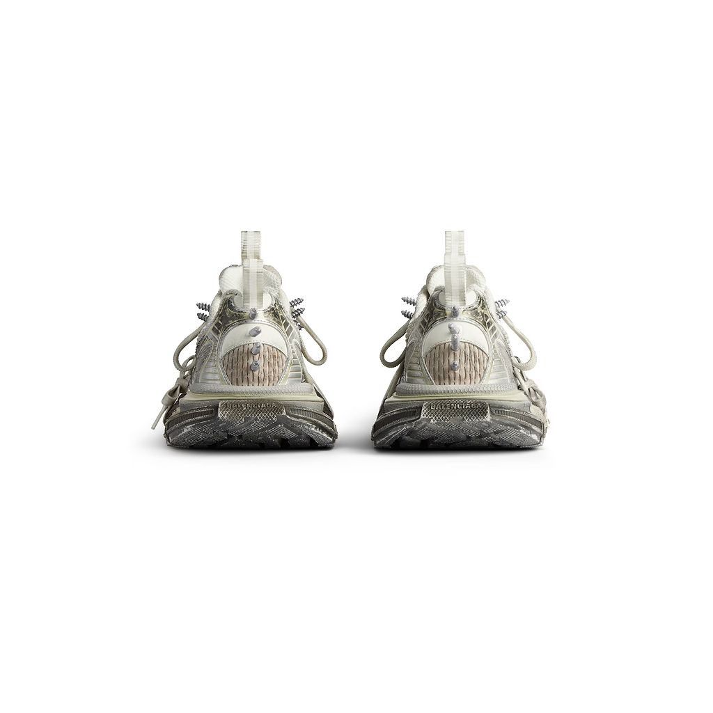 Balenciaga o1bcso1str0126 3XL Spikes Sneakers in White/Beige Size US 10 / EU 43 - 5 Thumbnail