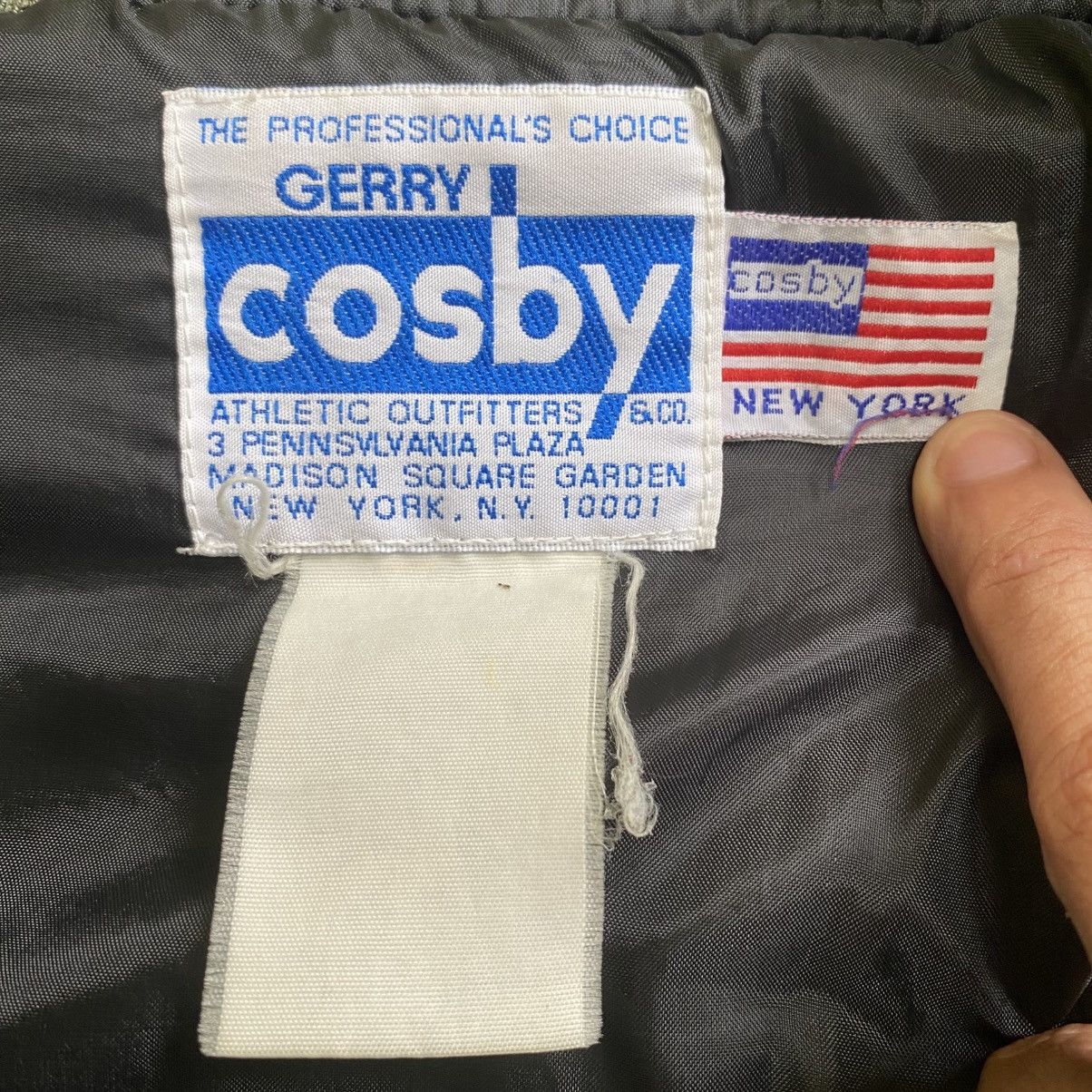 Vintage 💥80s GERRY COSBY BOMBER JACKET BIG LOGO Size US XL / EU 56 / 4 - 10 Thumbnail
