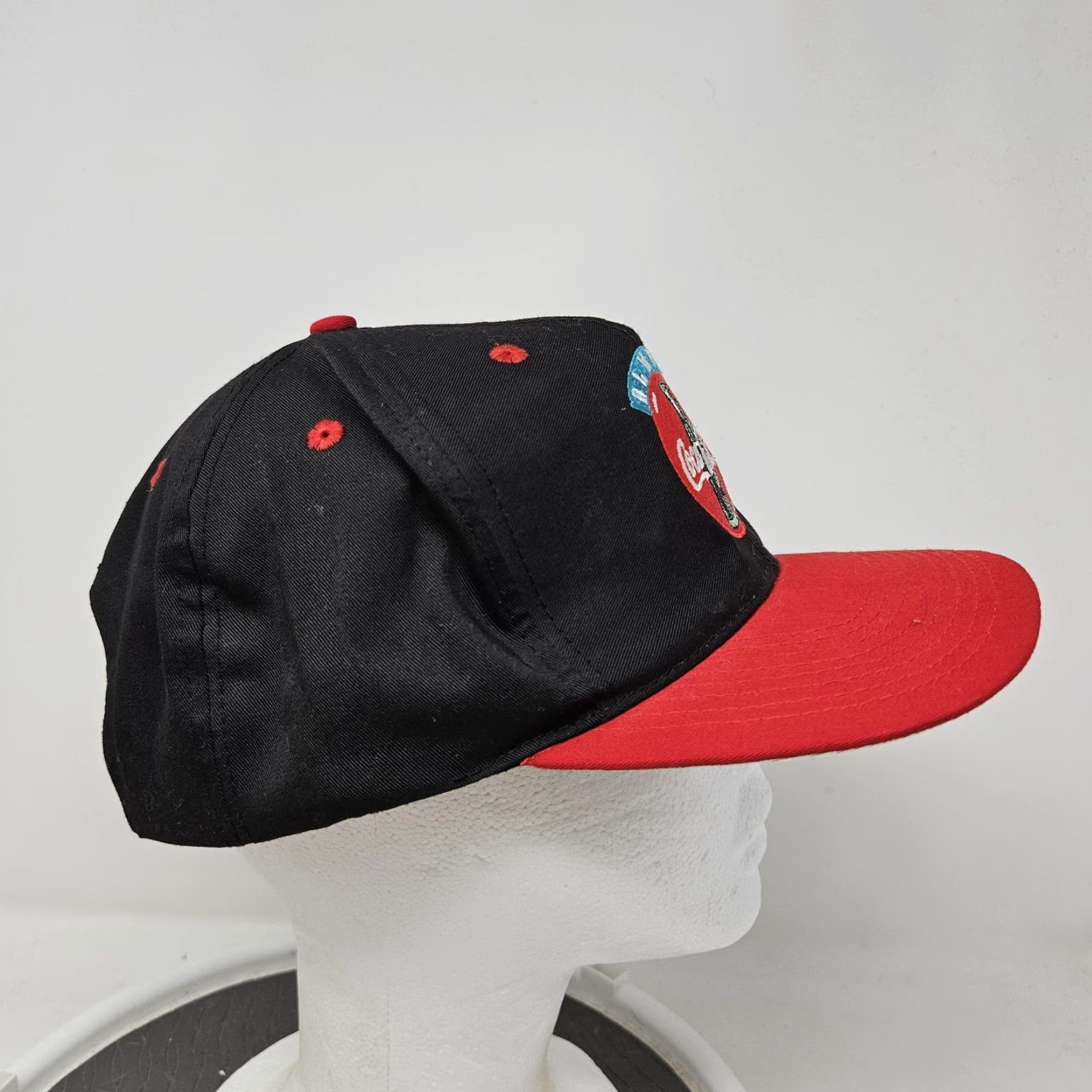 Vintage VINTAGE Coca-Cola Hat Cap Snap Back Black Red Embroidered Advertising Men's 90s Hats Snapback Men Black Coca-Cola 90s Size ONE SIZE - 3 Thumbnail