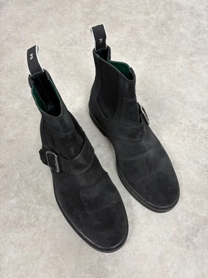 Paul Smith Paul Smith Black Suede Leather Buckle Classy Boots Size US 8.5 / EU 41-42 - 4 Thumbnail