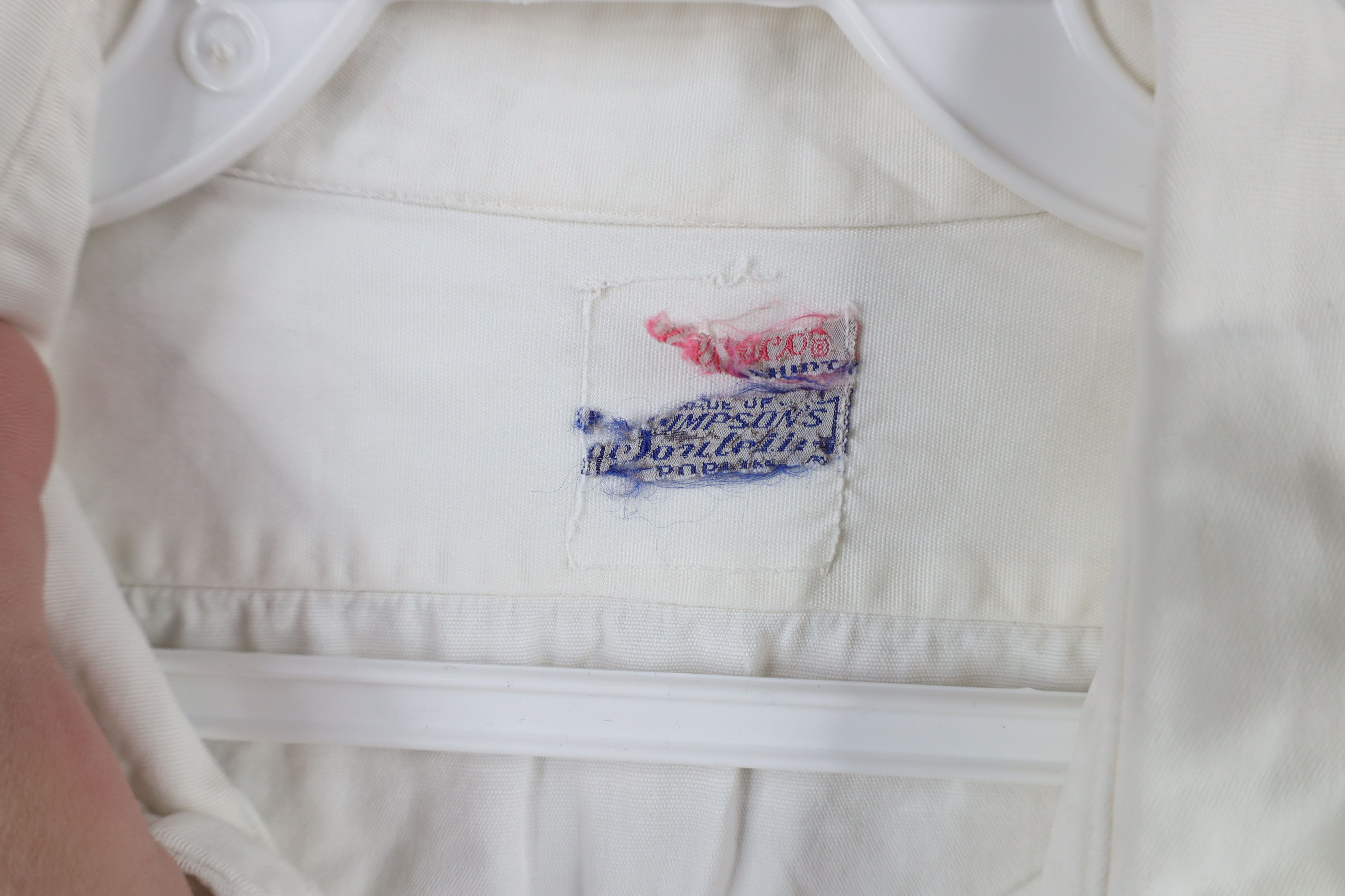 Vintage Vintage 50s 60s Military Uniform Collared Button Shirt White Size US XL / EU 56 / 4 - 9 Thumbnail