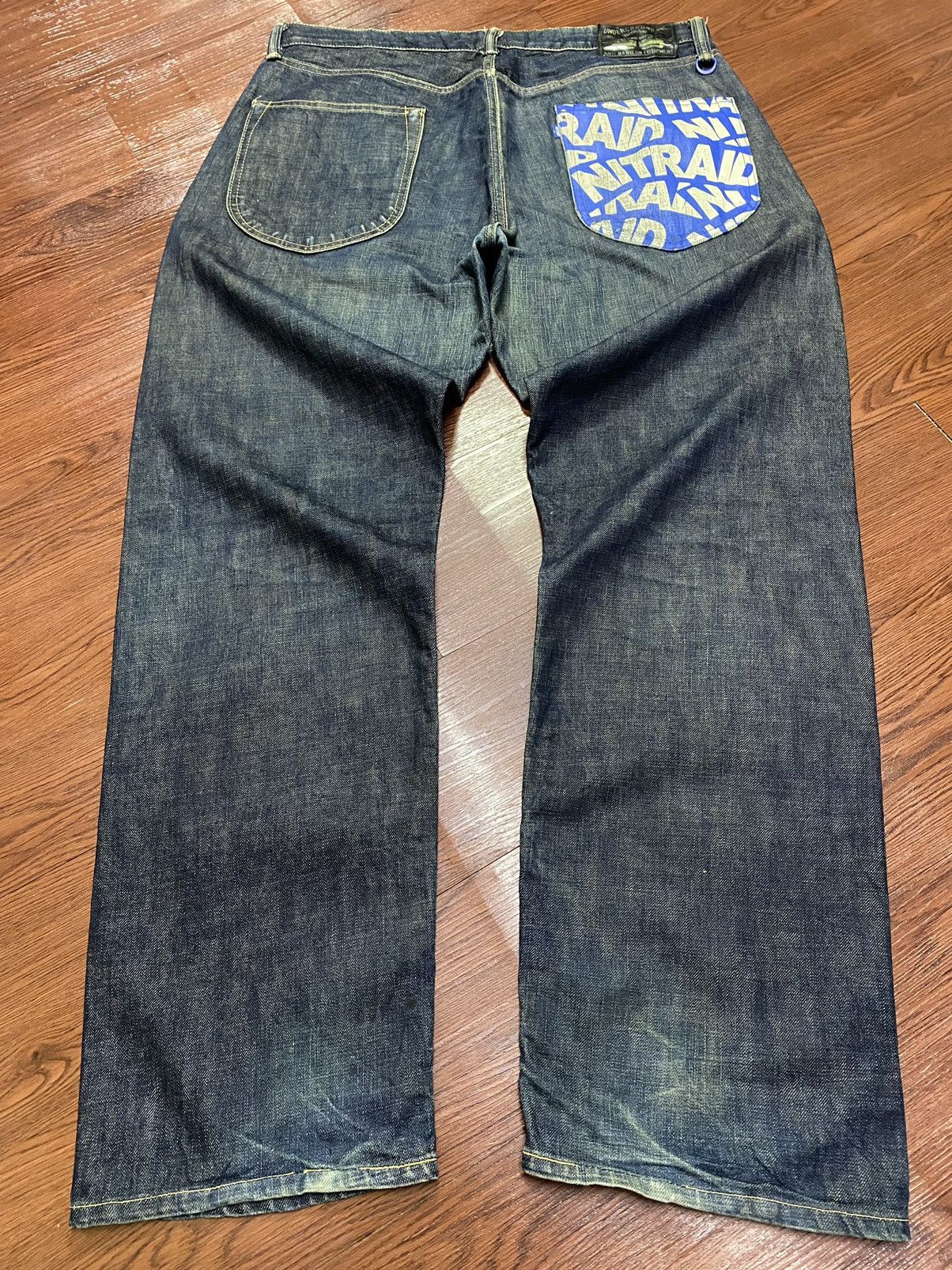 Nitraid Vintage Nitraid Underground Black Denim Selvedge Jeans Size US 37 - 2 Thumbnail