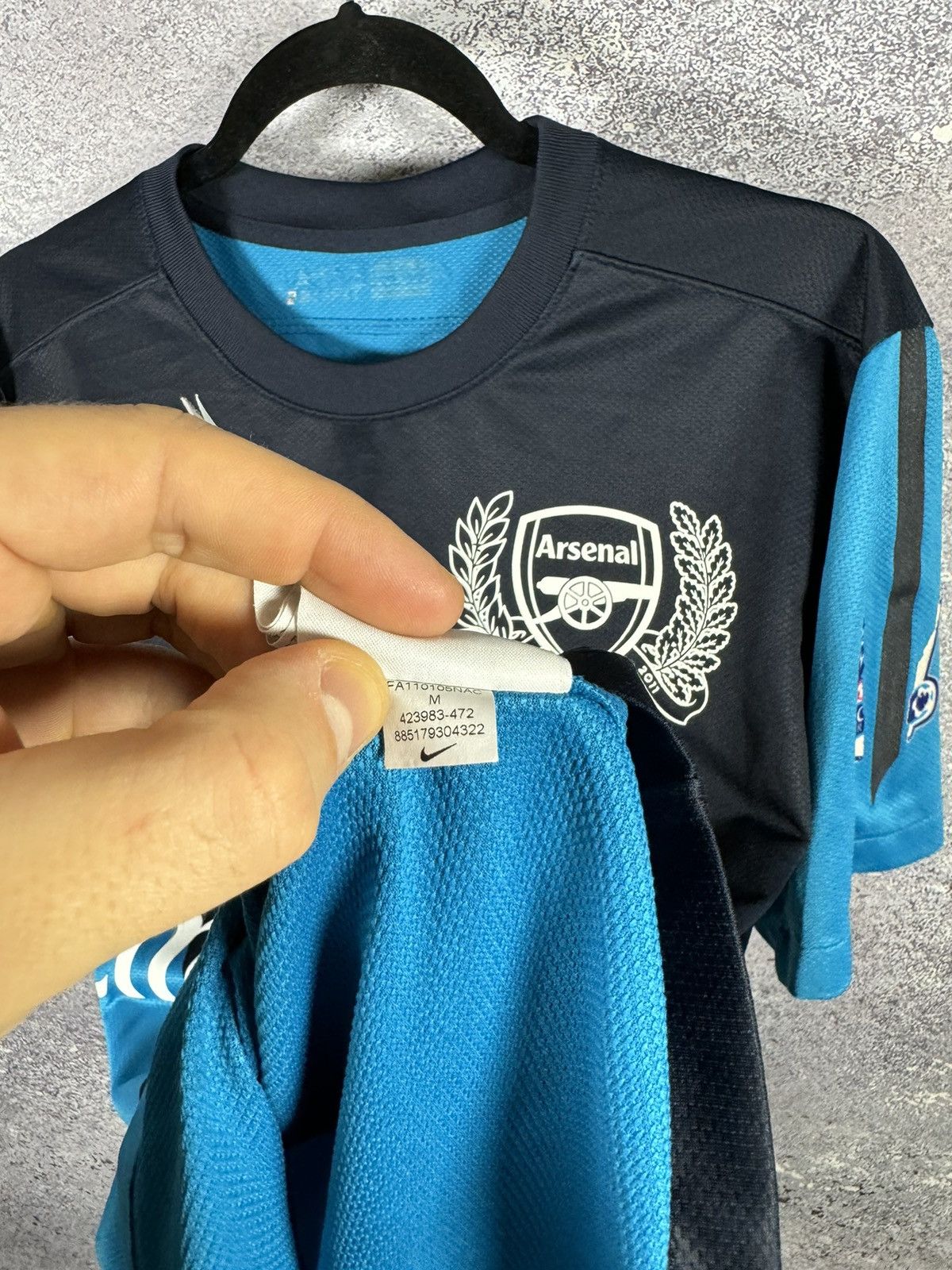 Nike × Vintage Vintage Arsenal 2011/12 Away Nike Jersey Blokcore Medium Size US M / EU 48-50 / 2 - 12 Thumbnail