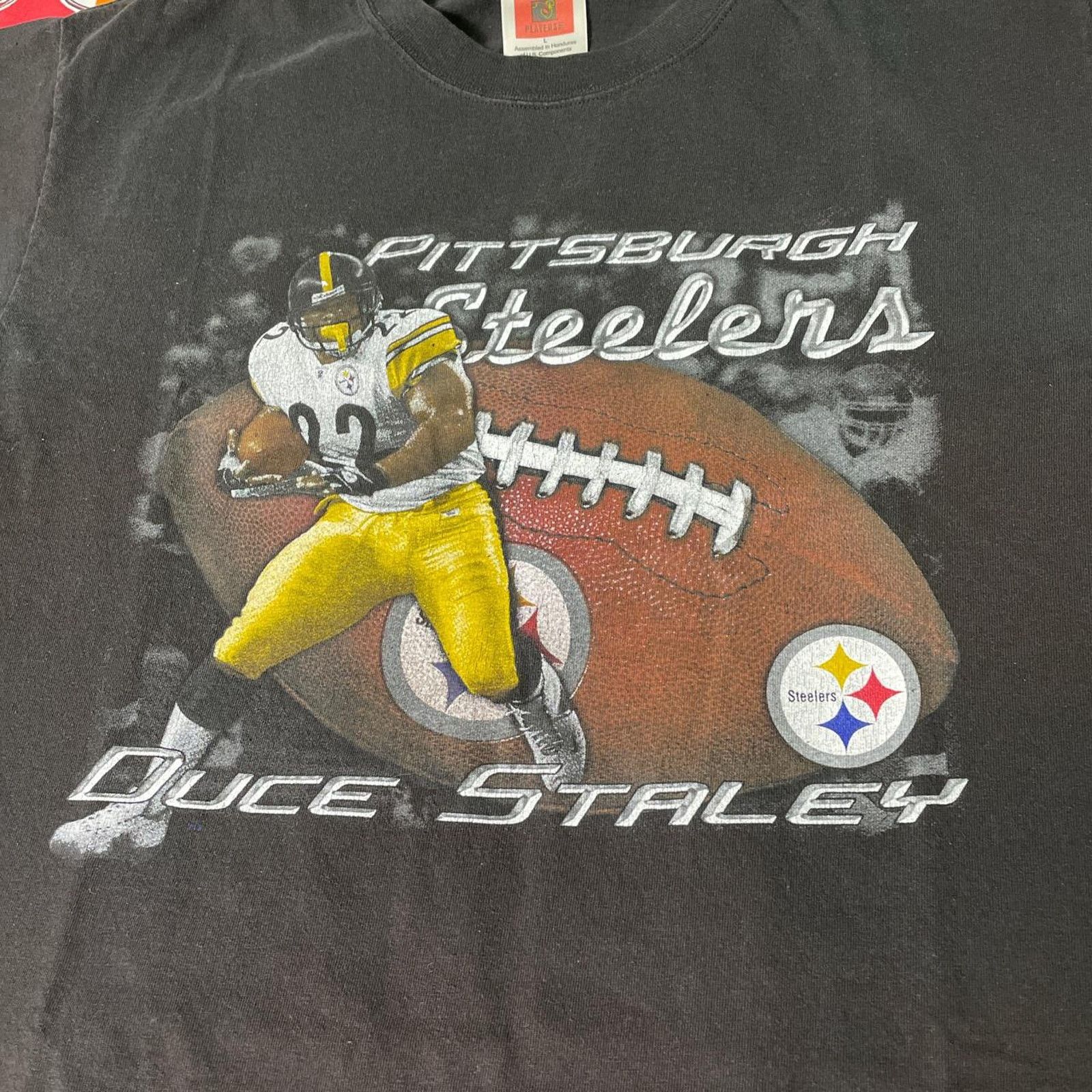 NFL × Vintage Y2K 2000s NFL Duce Staley Pittsburgh Steeler Football Tee Size US L / EU 52-54 / 3 - 3 Thumbnail