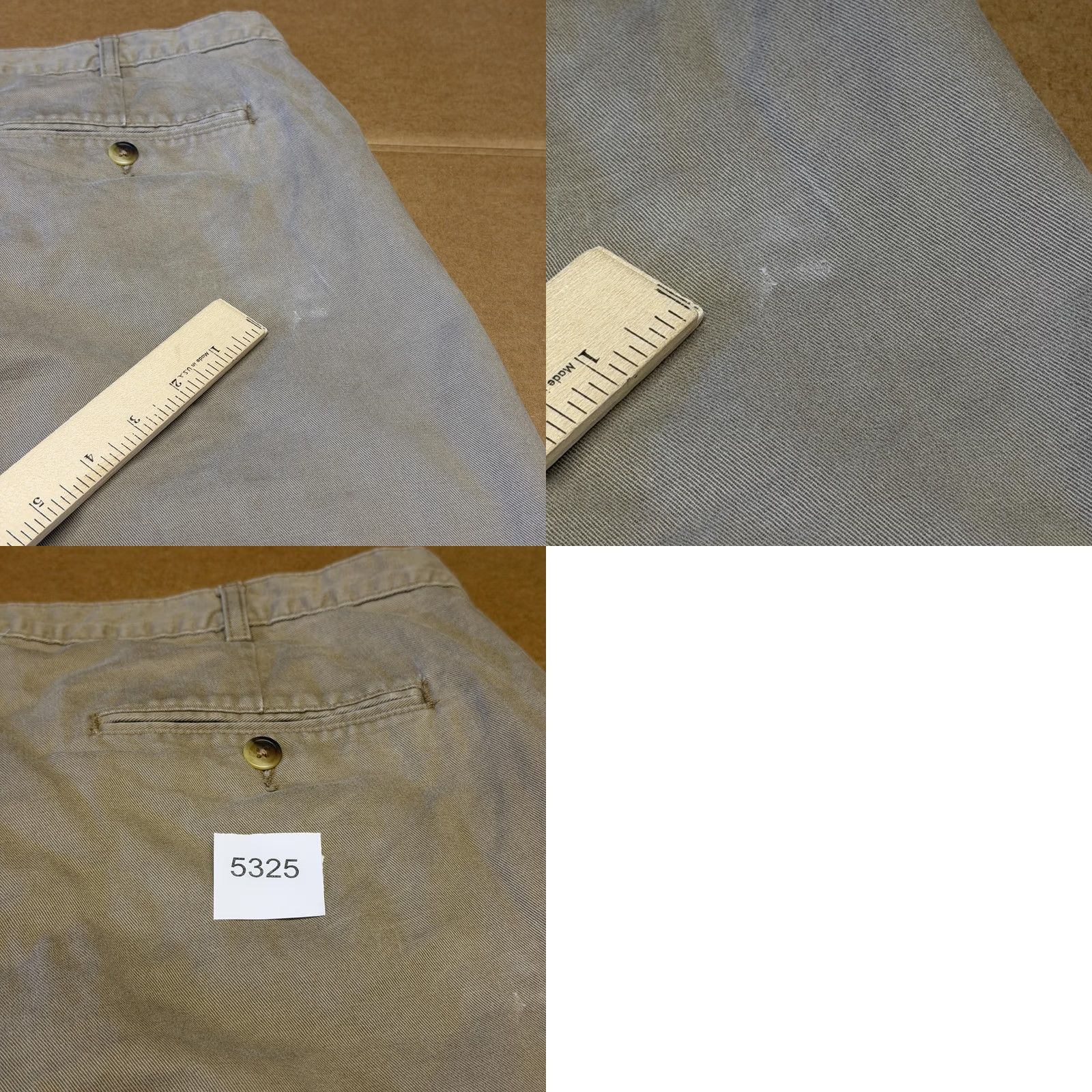 Vintage L.L. Bean Pants Mens 42x32 Beige Flannel Lined Chino Pleated Winter Casual Size US 42 / EU 58 - 10 Thumbnail