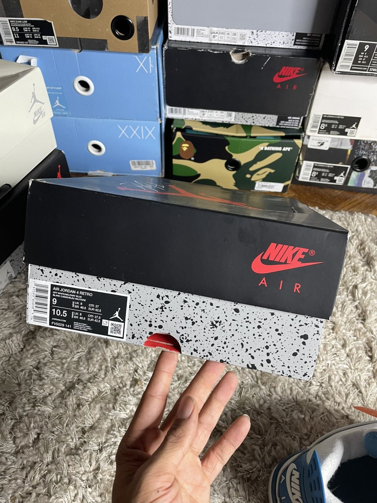 Jordan Brand Jordan 4 military blue Size US 9 / EU 42 - 12 Thumbnail