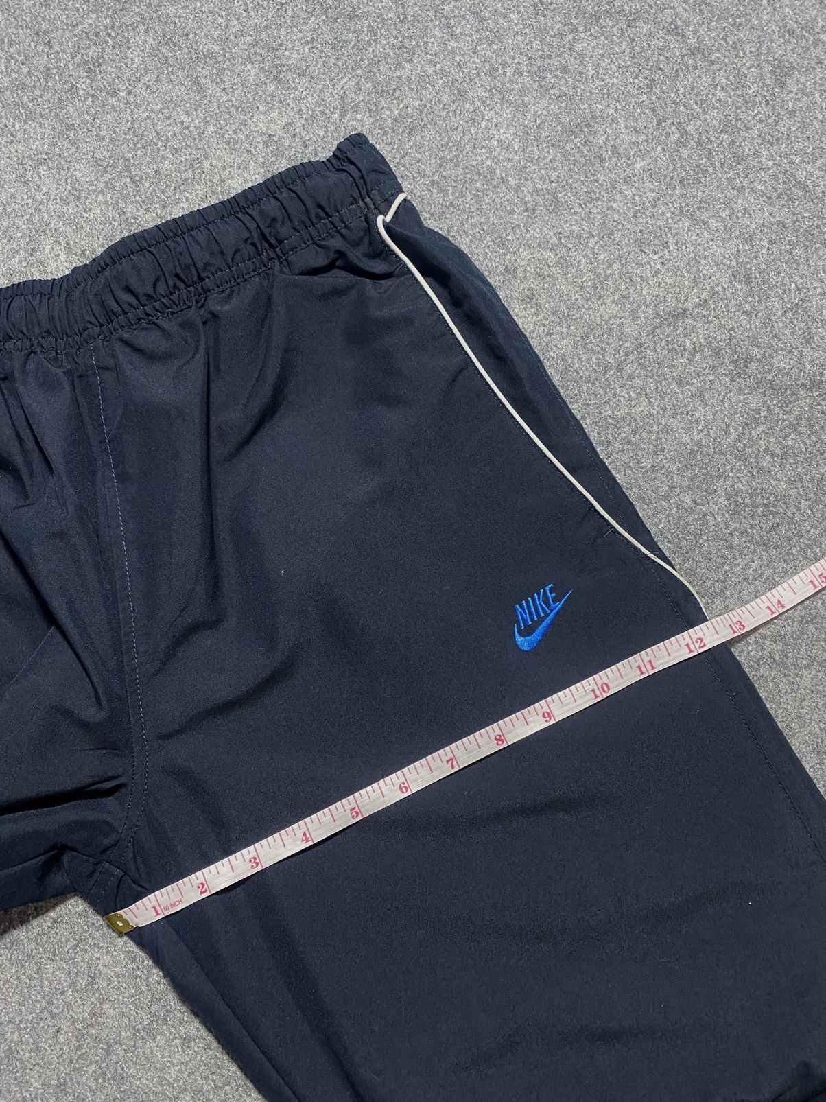 Nike Y2K Double swoosh Vintage Nylon Track Pants Drill Track