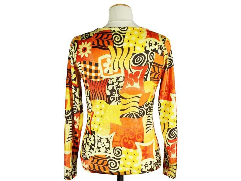 Vintage Vintage 1970’s Crushed Velvet Patchwork Design Shirt - Small Size S / US 4 / IT 40 - 2 Thumbnail