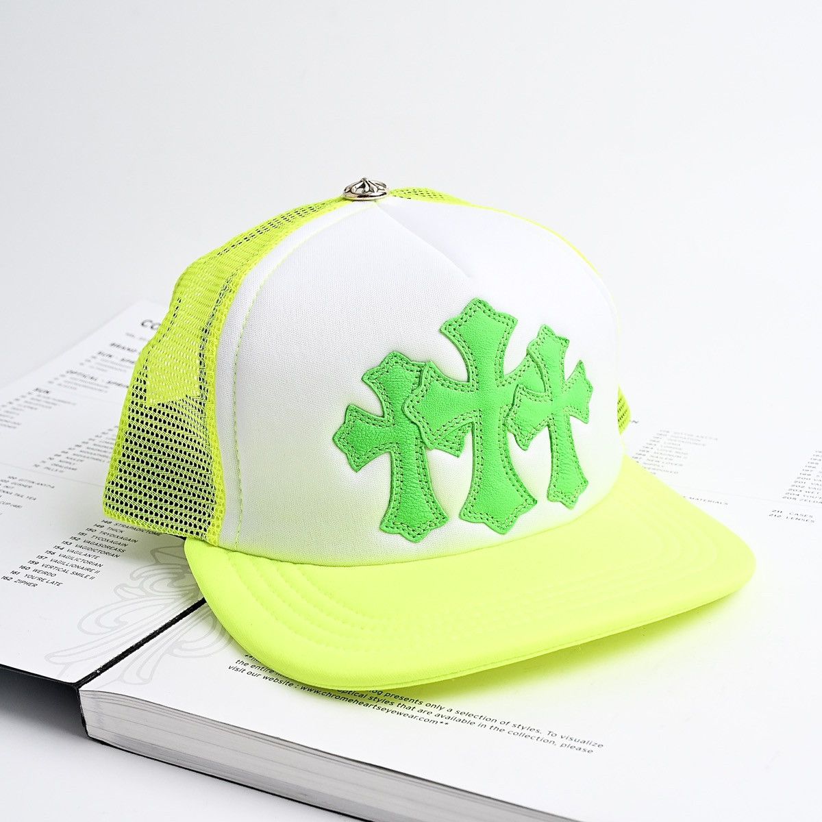 Chrome Hearts CHROME HEARTS HAT TRUCKER KING TACO NEON Size ONE SIZE - 1 Thumbnail