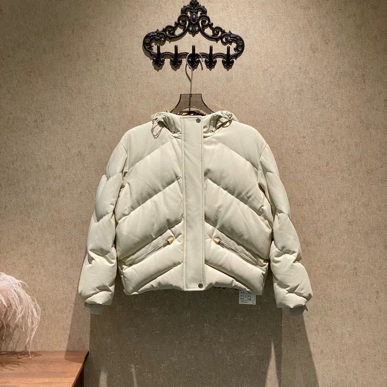 Hermes Hermes Beige Hooded Down Jacket - dmc Size US S / EU 44-46 / 1 - 1 Thumbnail