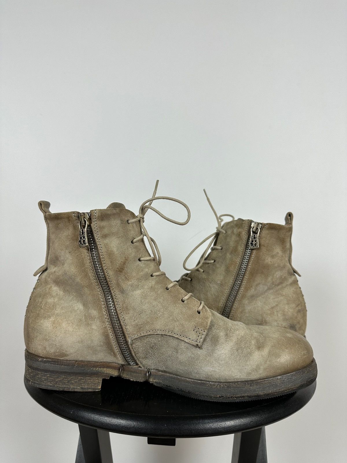 A.S.98 A.S.98 Airstep Dirty Grey Avant Garde Leather Ankle Boots Size US 9 / EU 42 - 2 Thumbnail