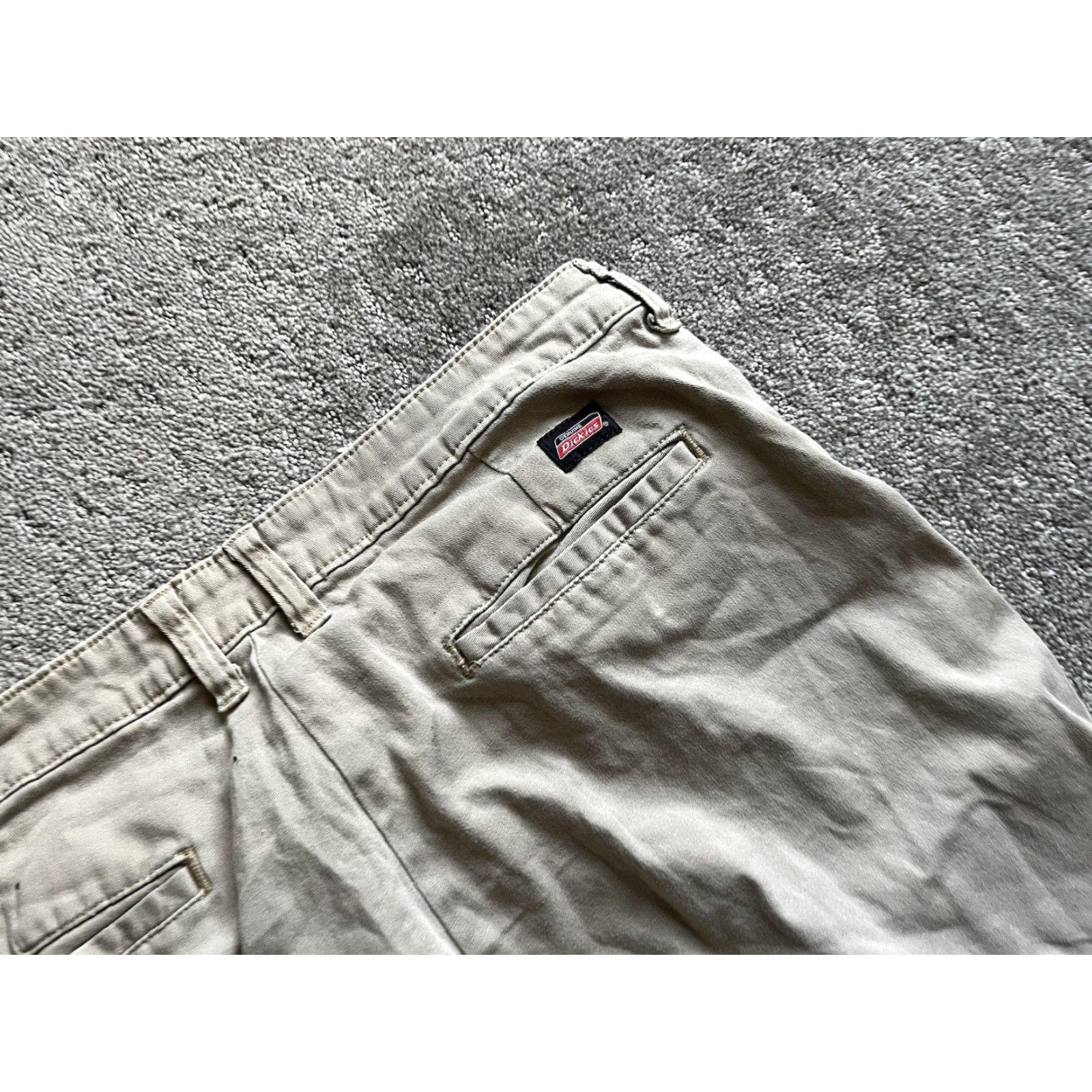 Dickies VINTAGE Dickies Relaxed Chino Pants Chino Women's Pant Regular 12 Beige Khaki Straight 90s Womens Size 34" / US 12 / IT 48 - 5 Thumbnail