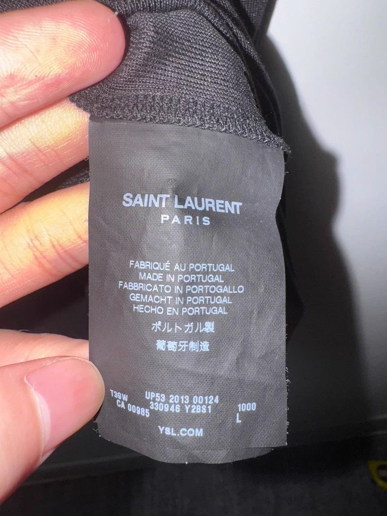 Saint Laurent Paris Saint Laurent Paris 13fw mulberry silk black scale short sl Size US L / EU 52-54 / 3 - 8 Thumbnail
