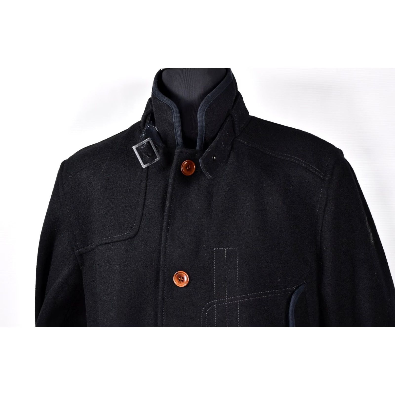 G-Star G-Star RAW Decoy Wool Garber Trench Jacket Mens 3XL Wool Black 3XL Coat Casual Vintage: No Size US XXL / EU 58 / 5 - 6 Thumbnail