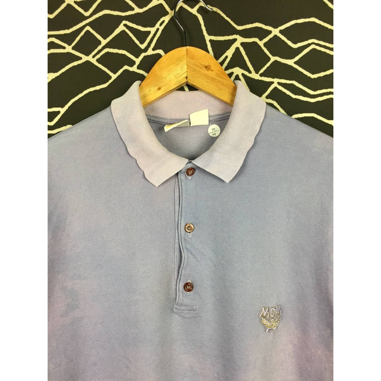 MCM × Vintage Vtg MCM Modern Creation Munchen Made In Italy Polo Tee Size US M / EU 48-50 / 2 - 3 Thumbnail