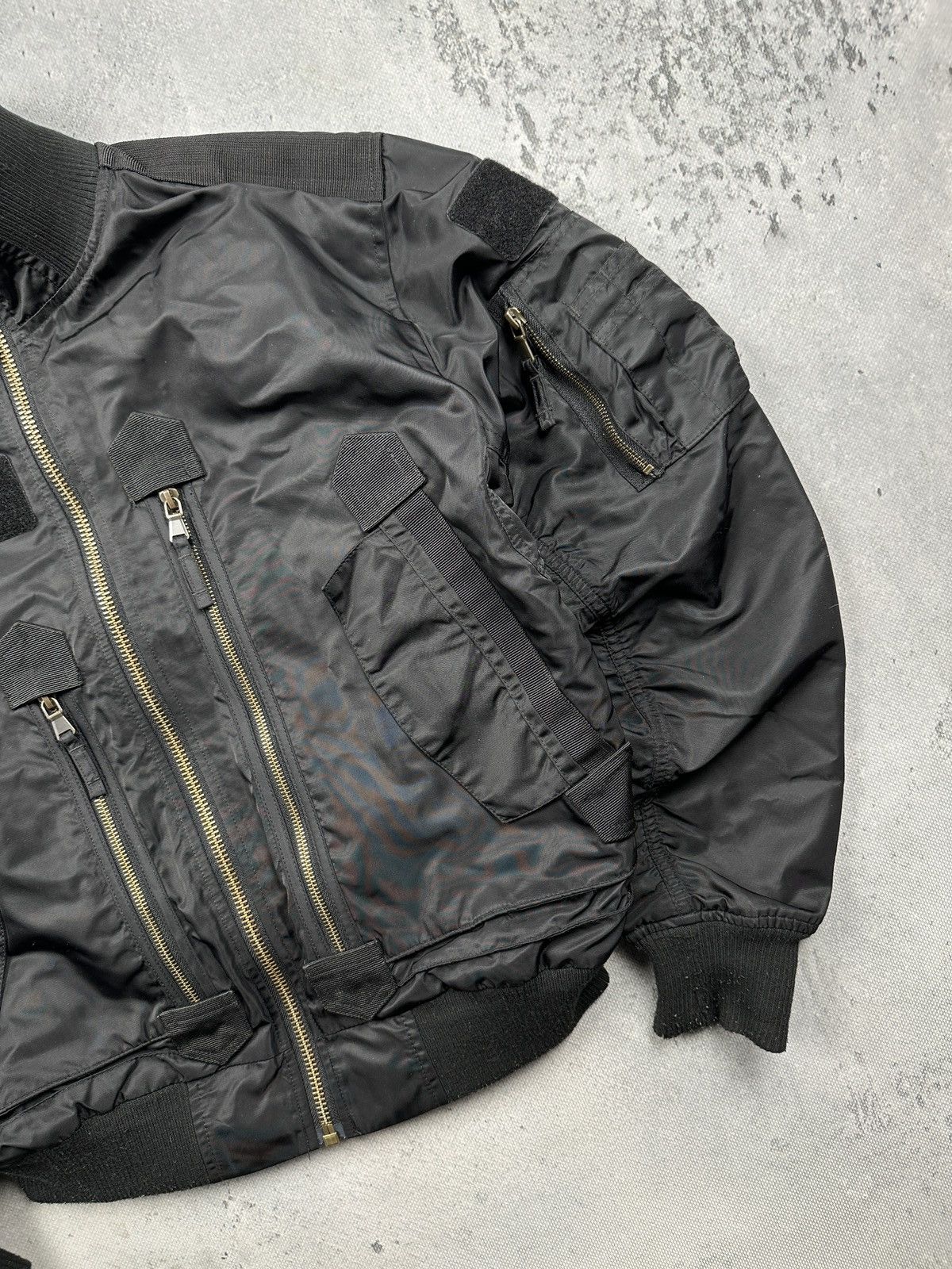 Vintage MilTec Tactical Flight Nylon Bomber Jacket Military Techwear Size US M / EU 48-50 / 2 - 3 Thumbnail