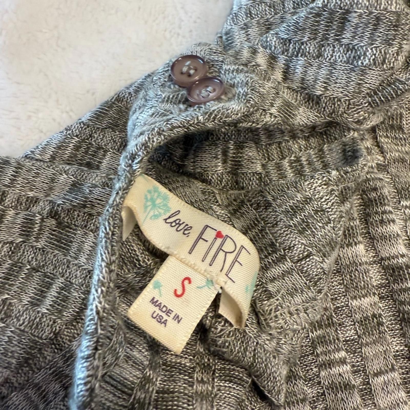 Other Love Fire gray midi sweater dress long sleeves SZ SM Size S / US 4 / IT 40 - 3 Thumbnail