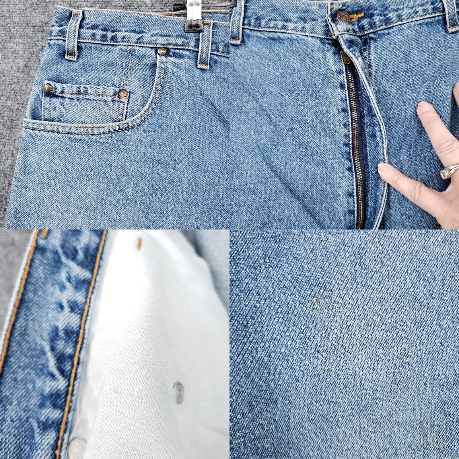 Levi's VINTAGE Levis Jeans 44x29 Blue Medium Wash Straight Leg Brown Tab Mens Size US 44 / EU 60 - 8 Thumbnail