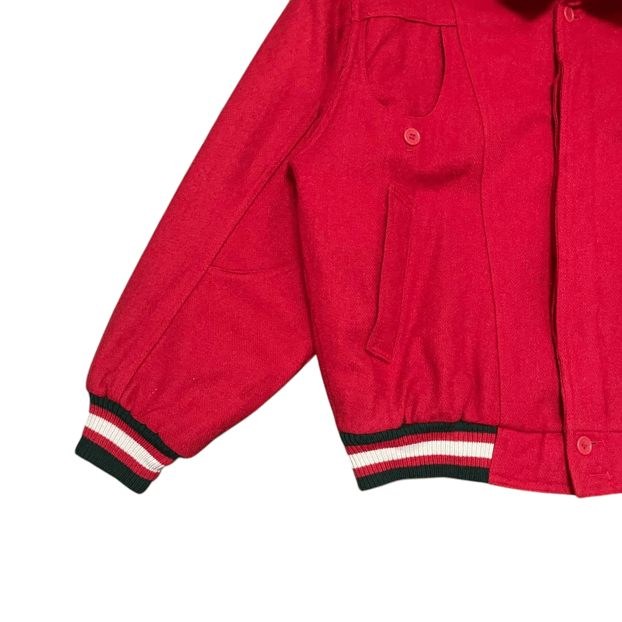 Japanese Brand Vintage Master Jim Wool Bomber Jacket Size US M / EU 48-50 / 2 - 5 Thumbnail