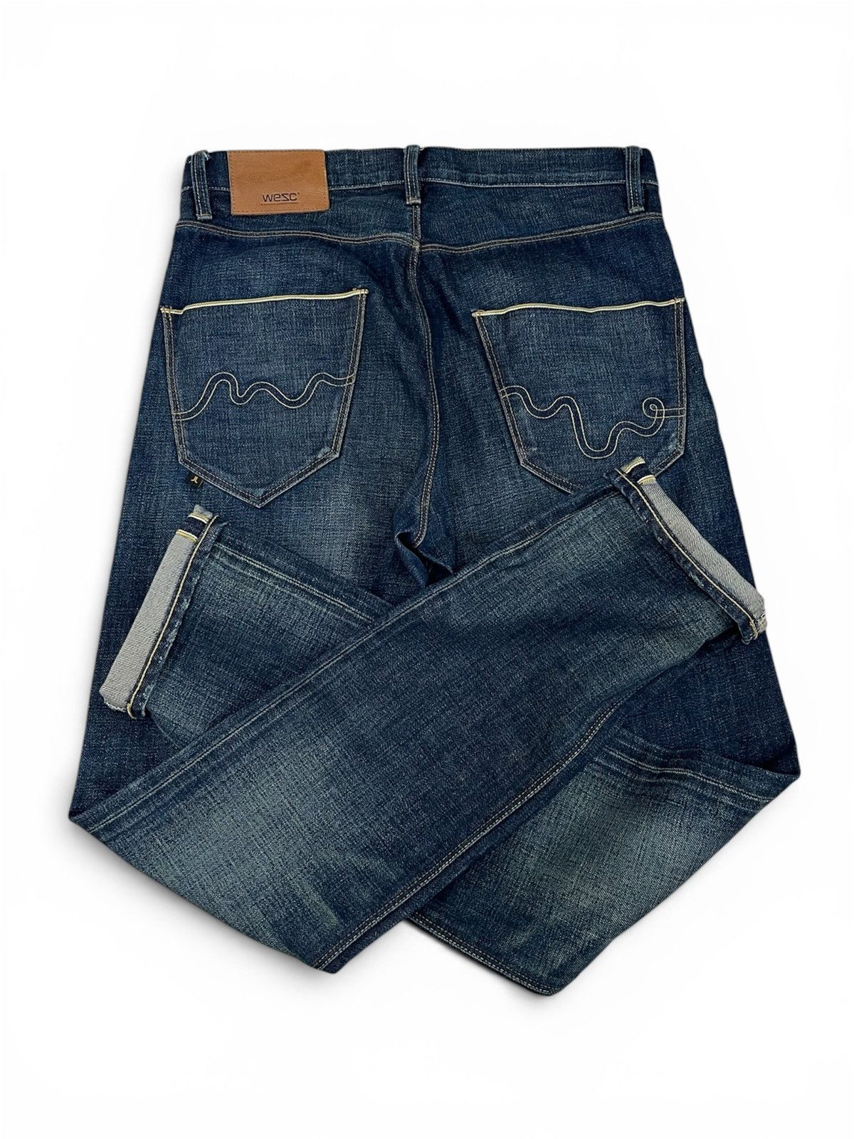 Japanese Brand 🇯🇵WESC Japanese slim selvadge denim jeans pants Size US 29 - 1 Thumbnail